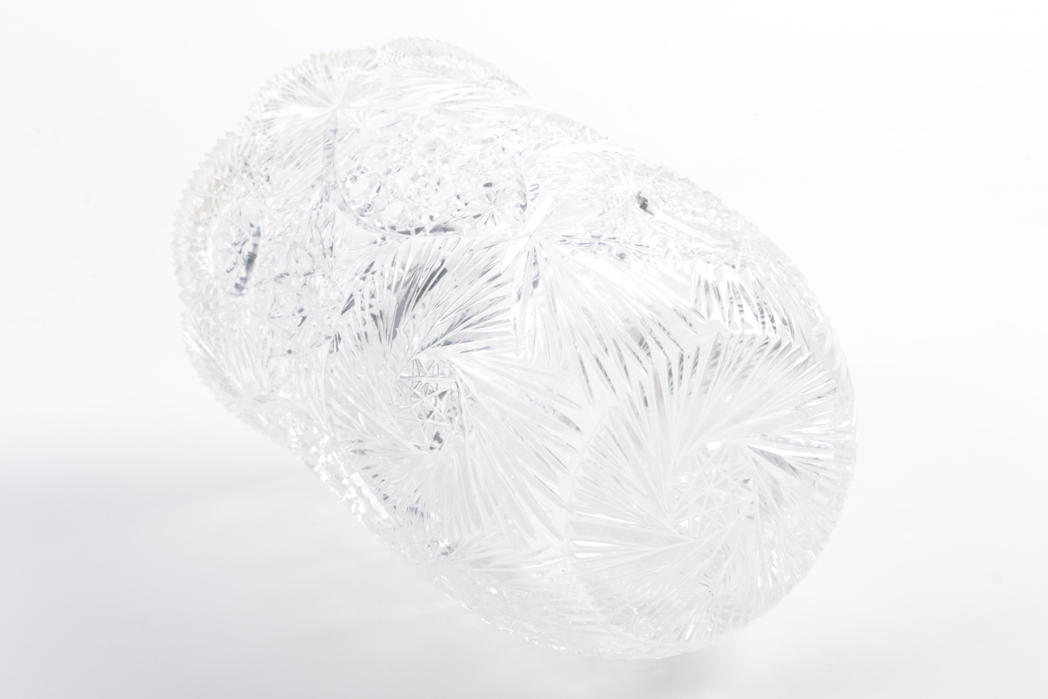 American Brilliant Period Cut Glass Vase