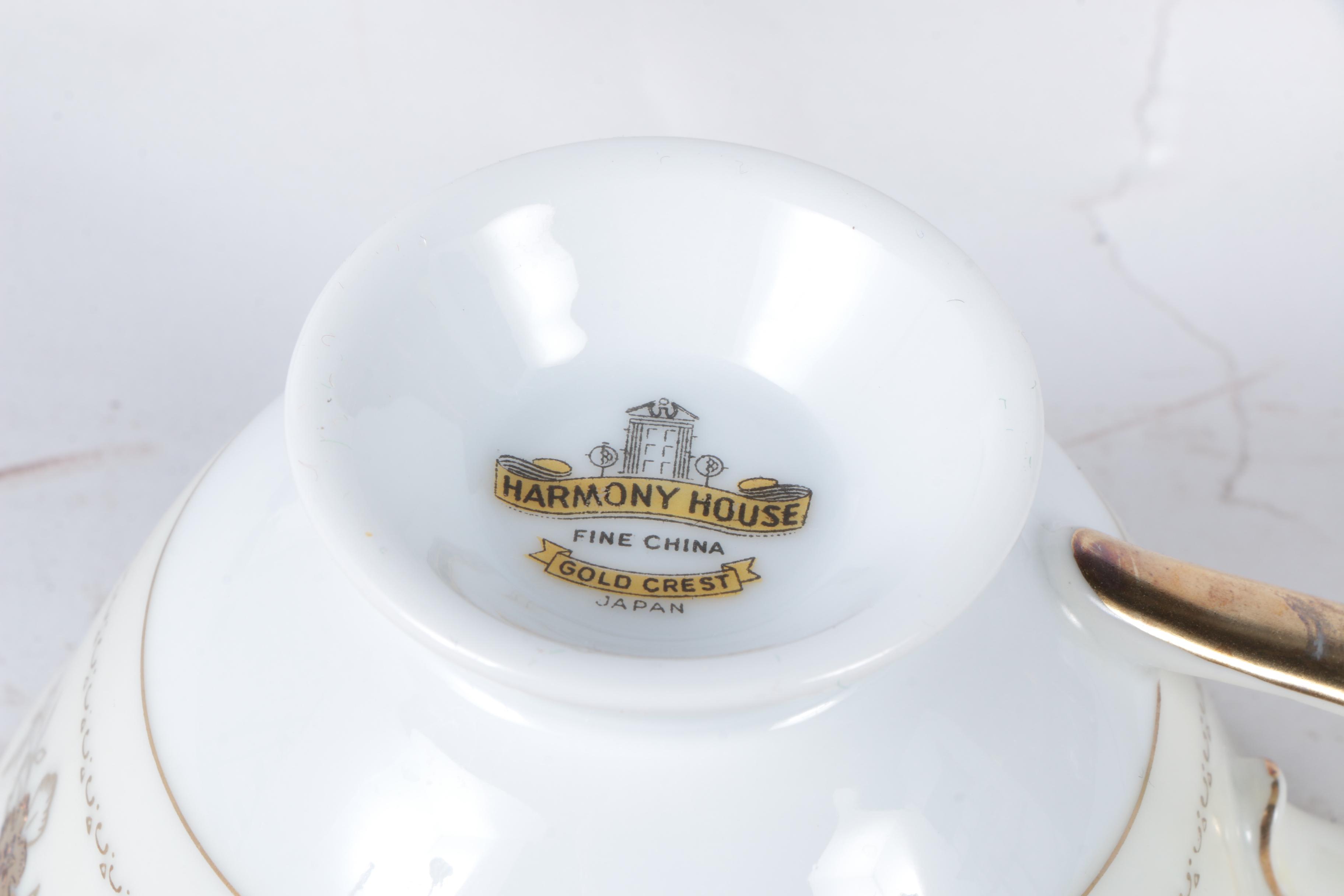 Harmony House "Gold Crest" Fine China