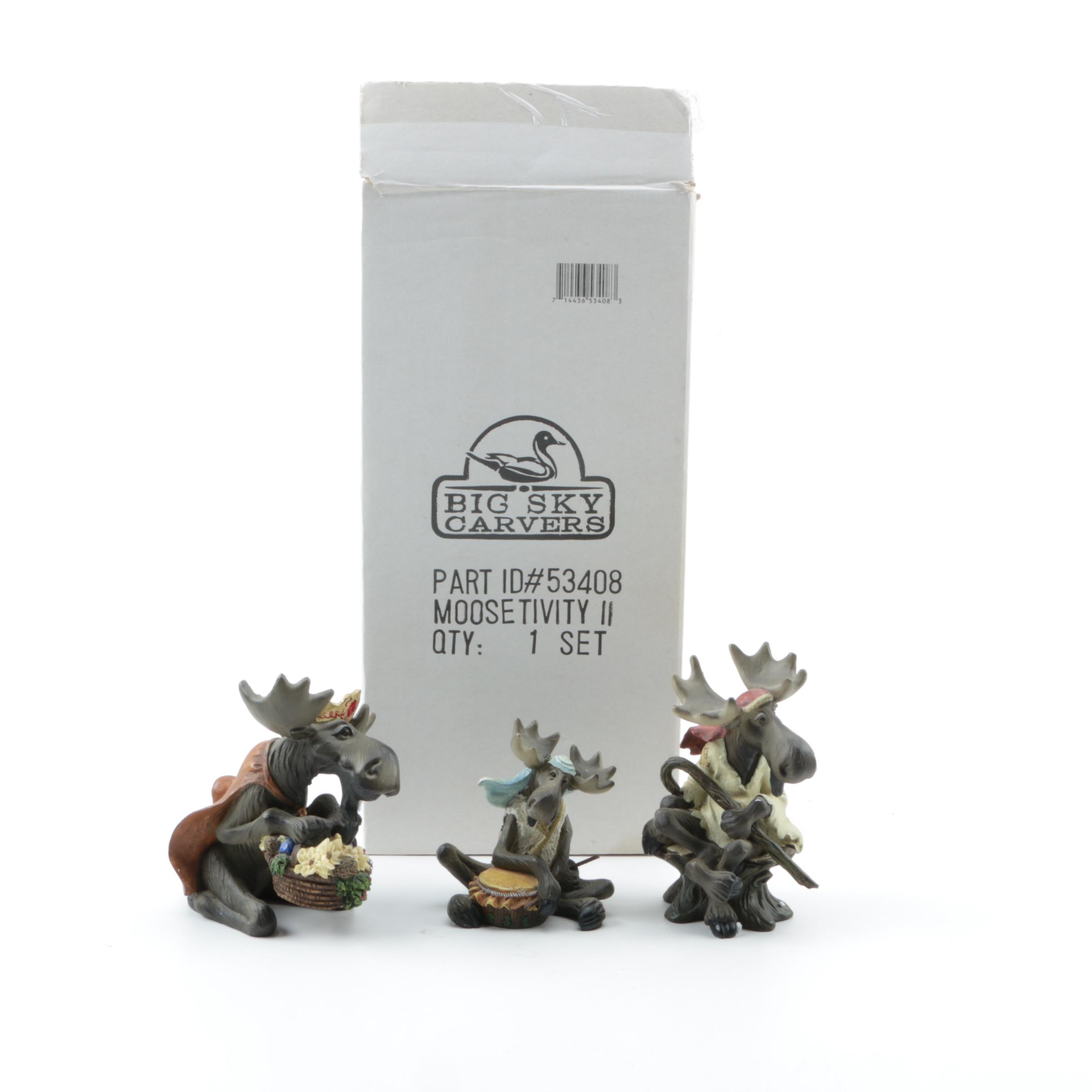 Big Sky Carvers Moose Figurines
