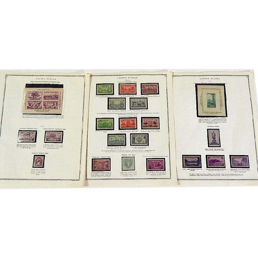Early 1900s Stamp Collection from Scott Collectors Book - 1936 to 1937