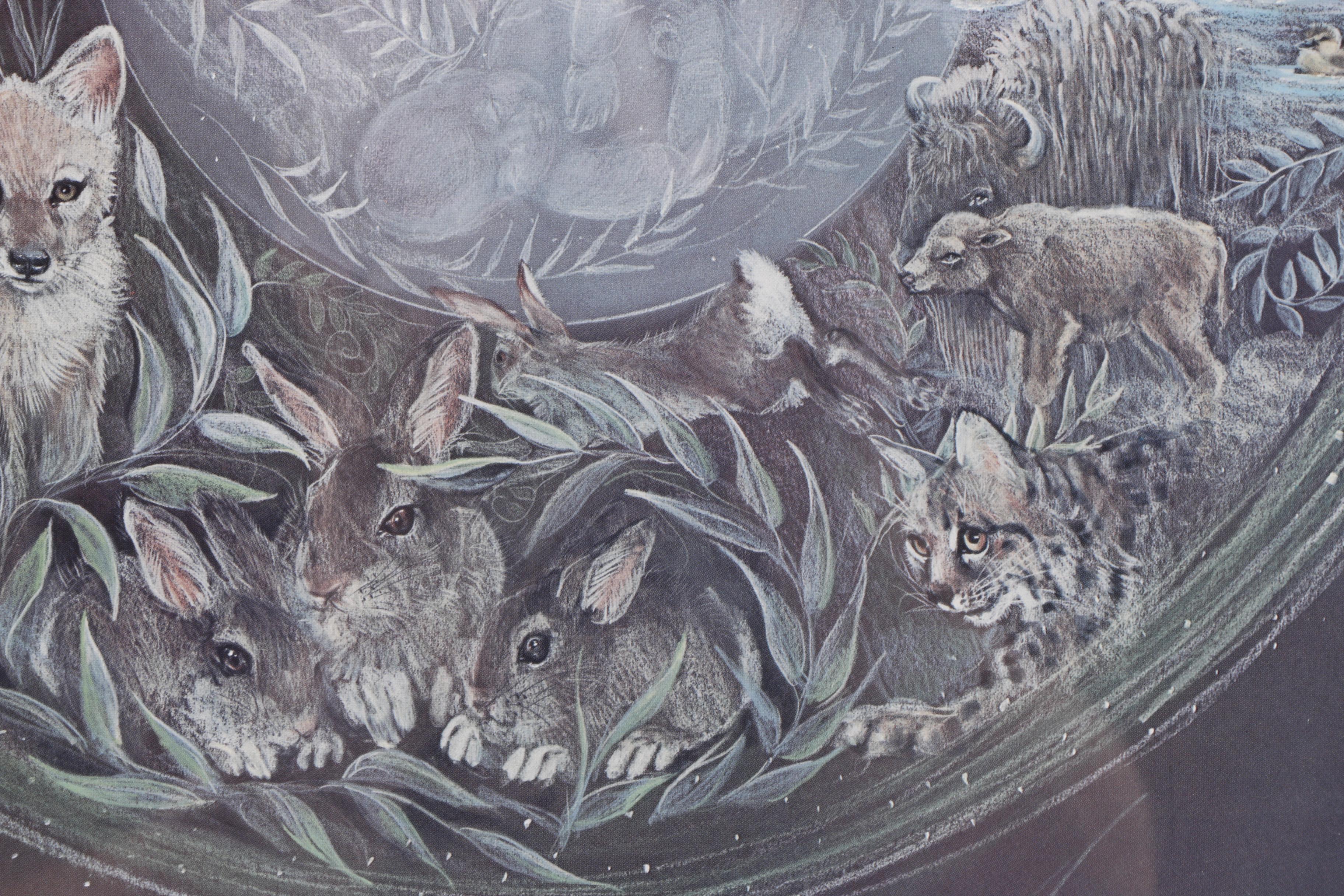 Carole Bourdo 1980s Limited Edition Offset Lithograph "The Beginning Place"