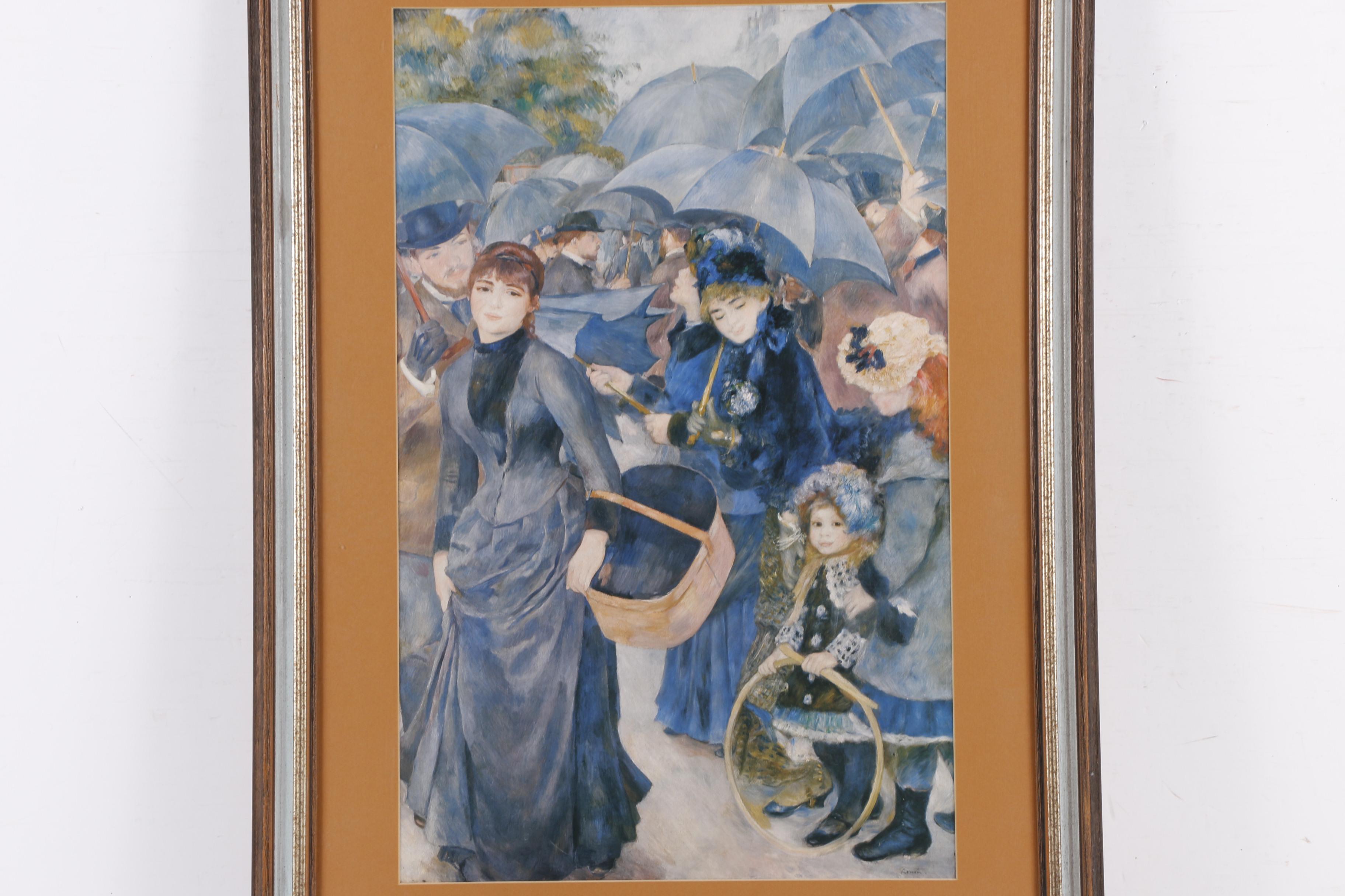 Offset Lithograph After Pierre-Auguste Renoir's "Les Parapluies"