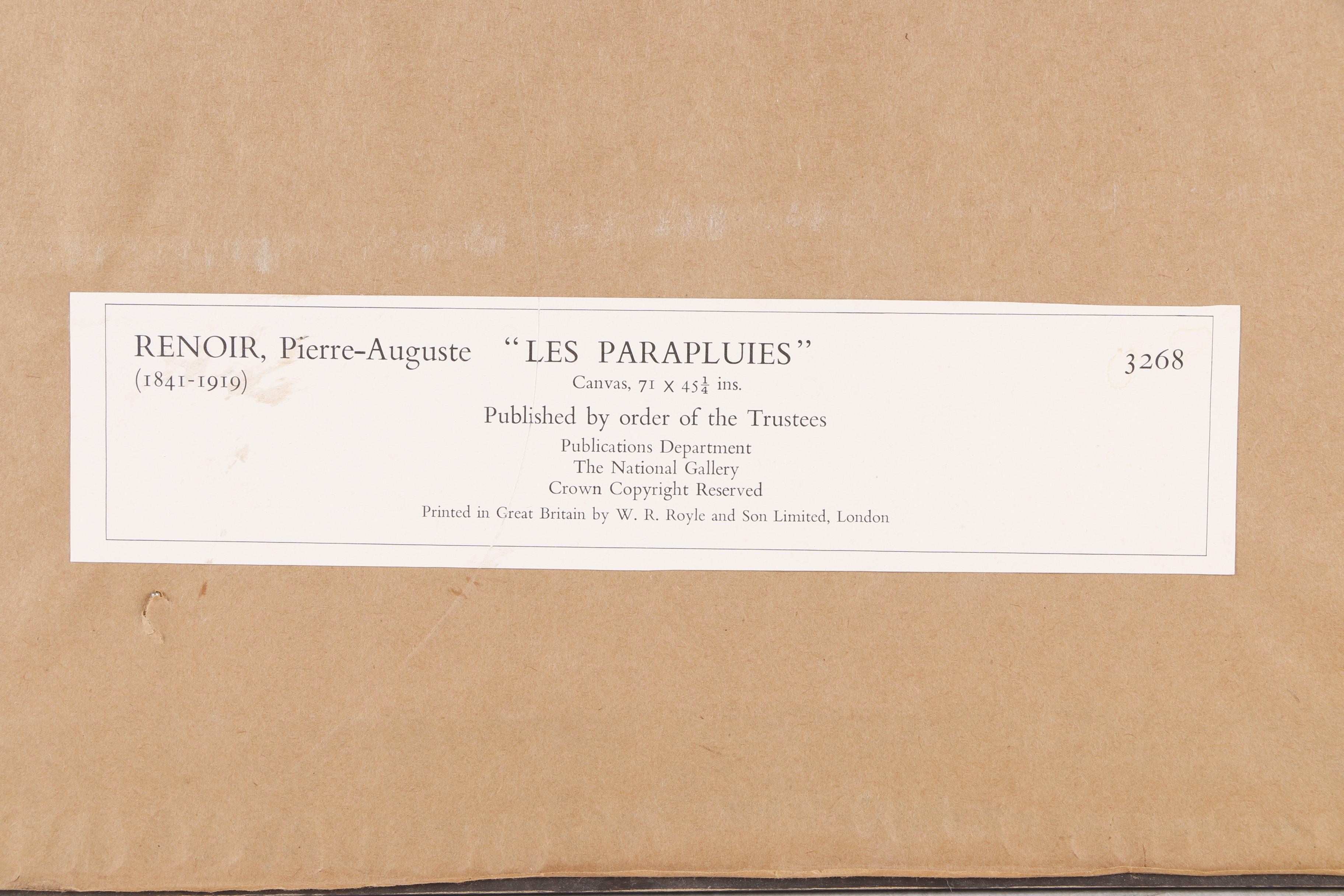 Offset Lithograph After Pierre-Auguste Renoir's "Les Parapluies"