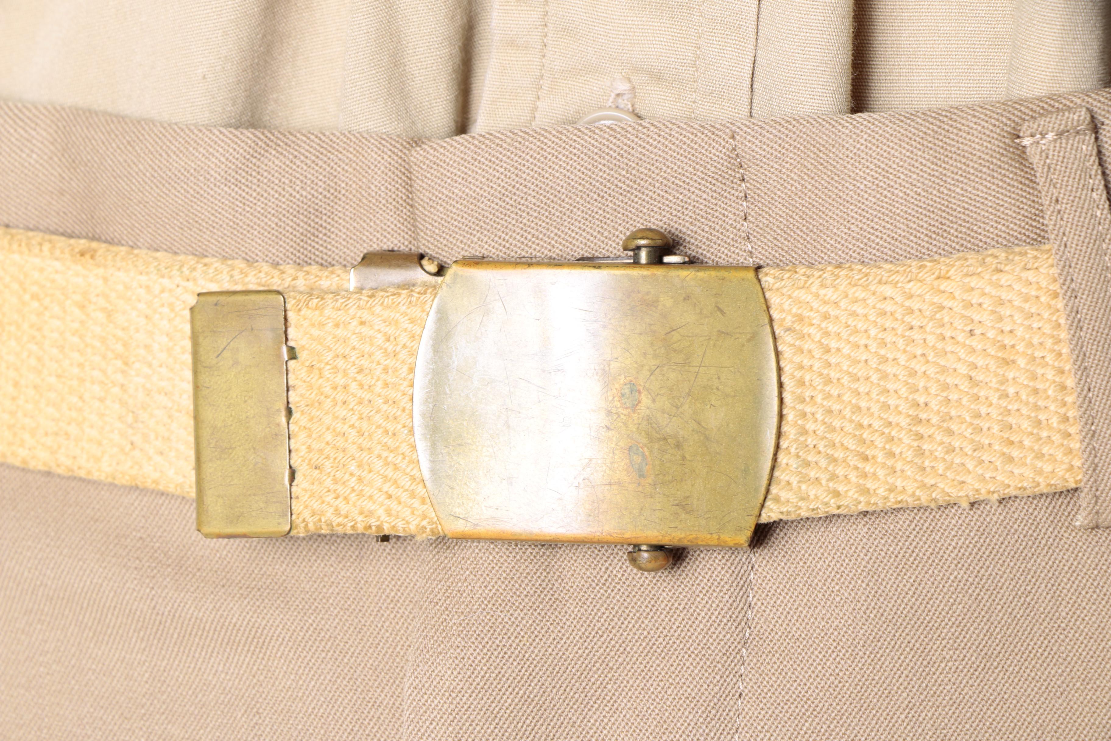 Vintage US Navy Service Dress Khaki Uniform, Cap and Covers