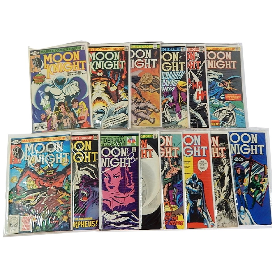 Bronze Age Marvel Comics with "Moon Knight" Issues