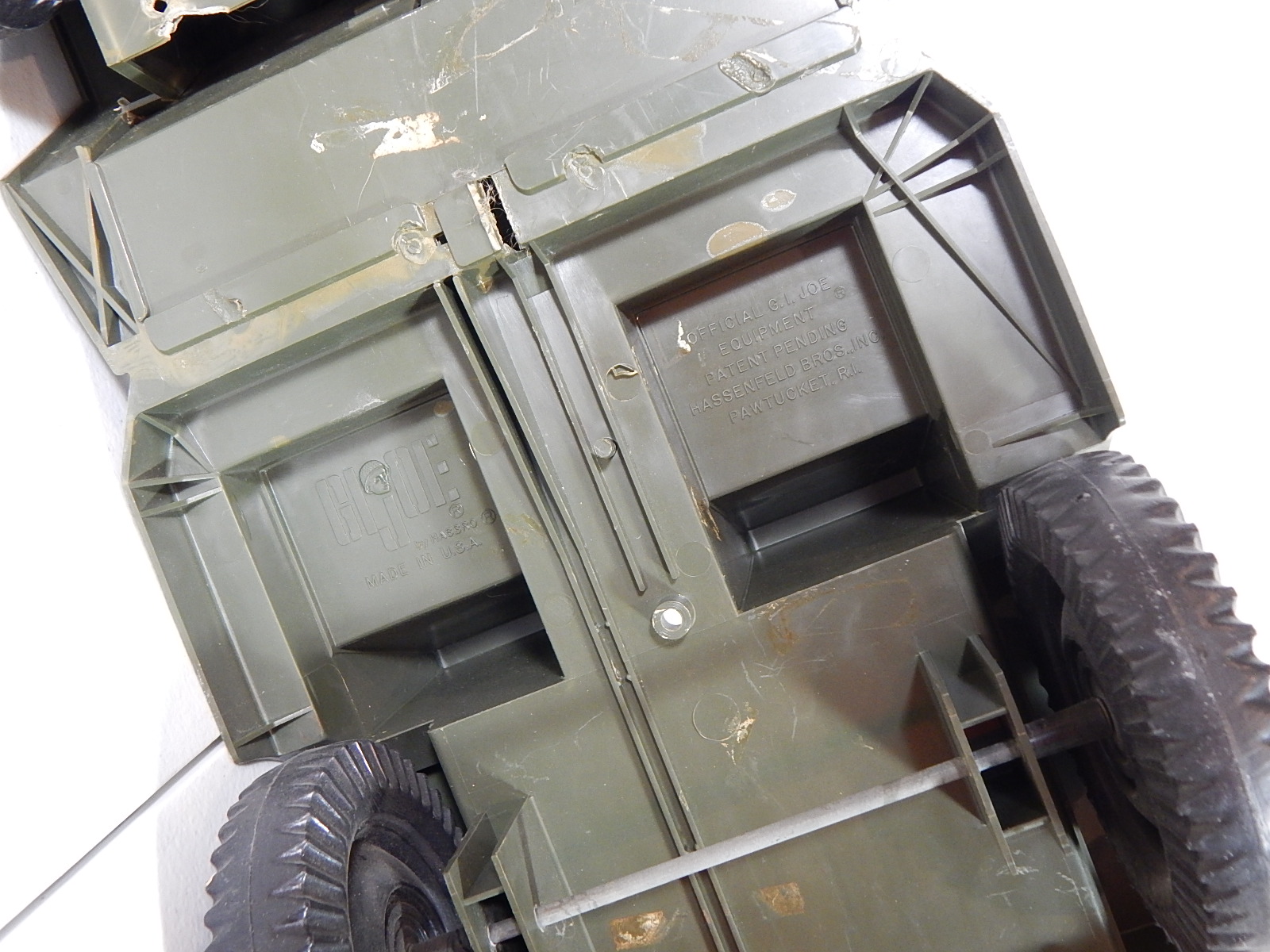 Vintage Toy Lot with G.I. Joe Jeep and Evel Knievel