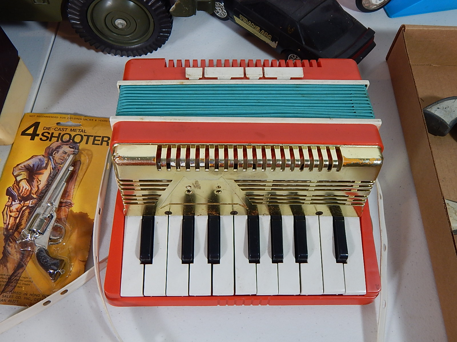 Vintage Toy Lot with G.I. Joe Jeep and Evel Knievel