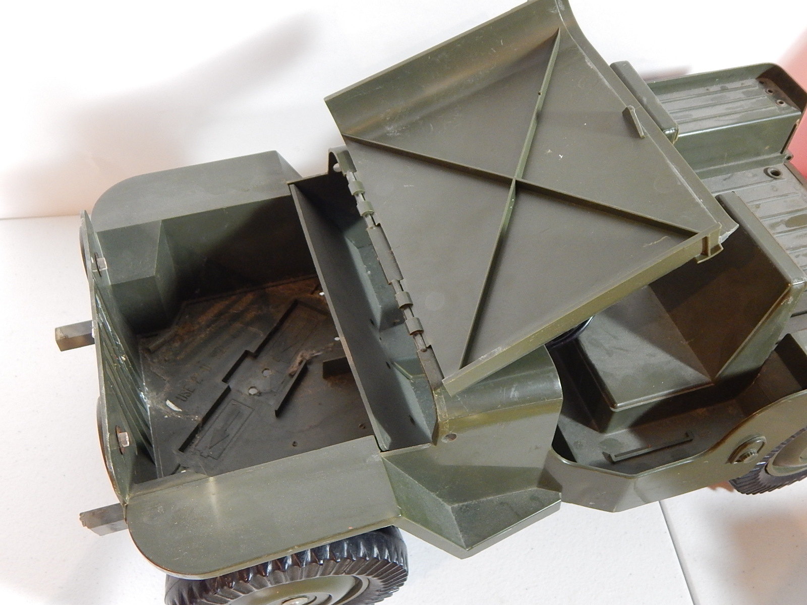 Vintage Toy Lot with G.I. Joe Jeep and Evel Knievel