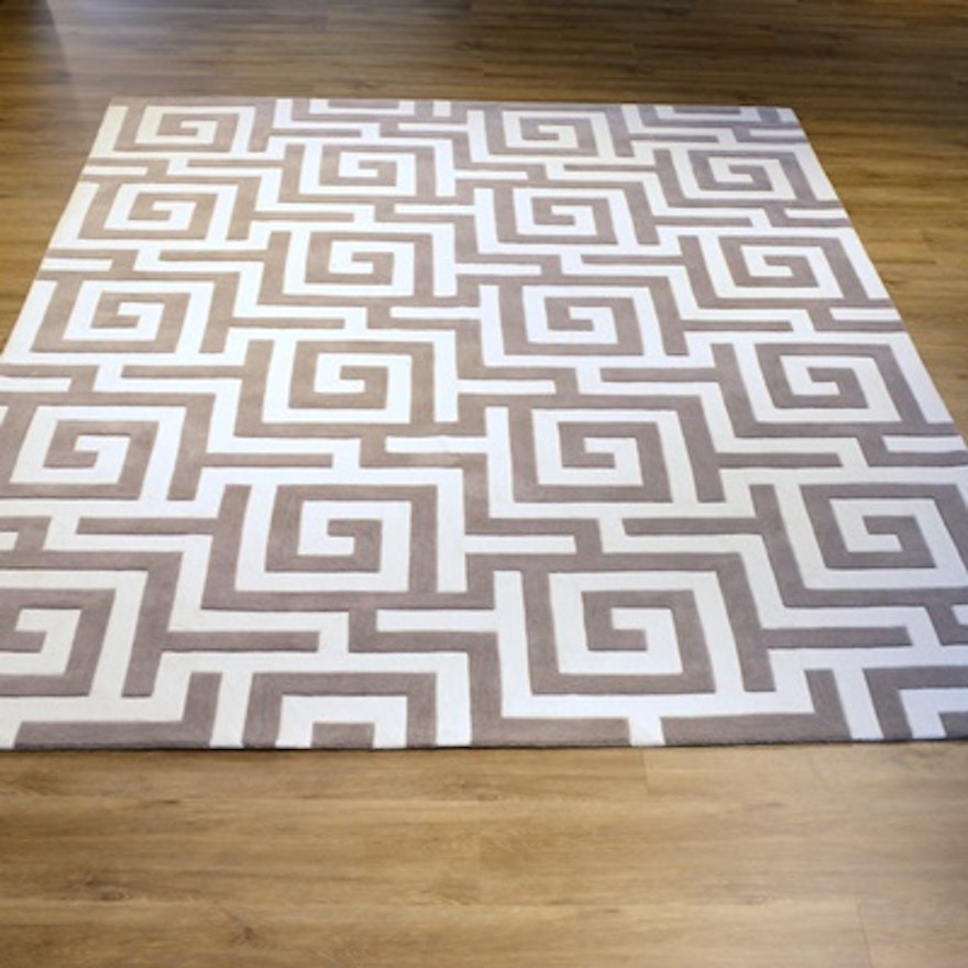 Hand Tufted Modern Synthetic Area Rug