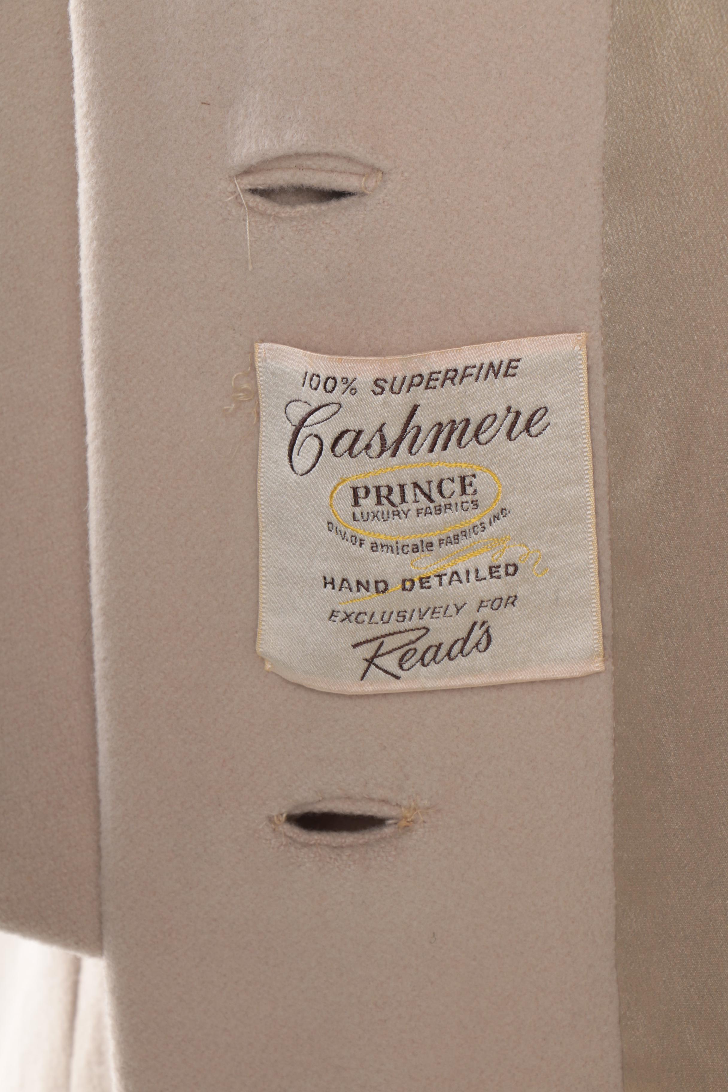 Women's Vintage Prince Luxury Fabrics Cashmere Coat