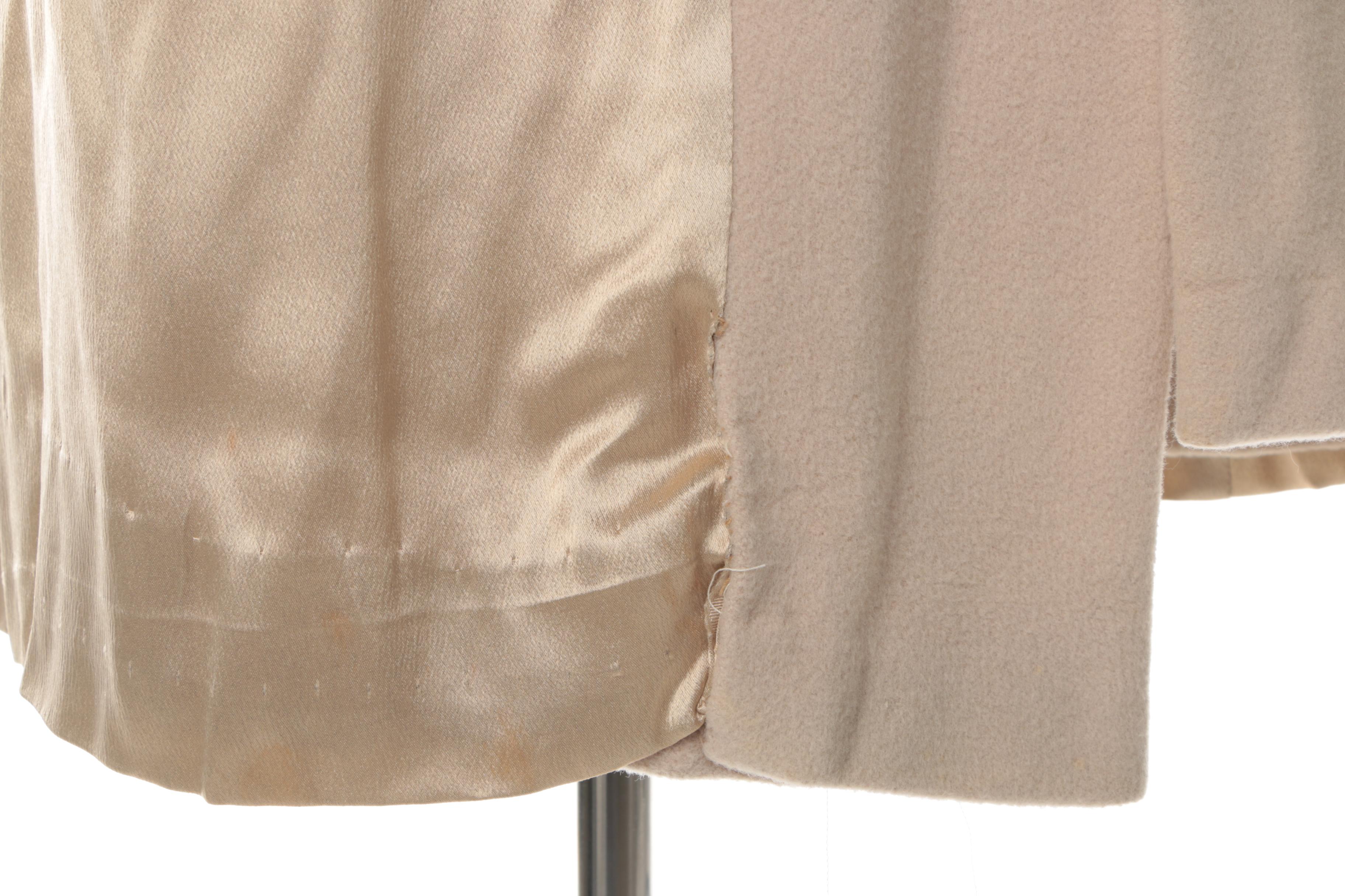 Women's Vintage Prince Luxury Fabrics Cashmere Coat