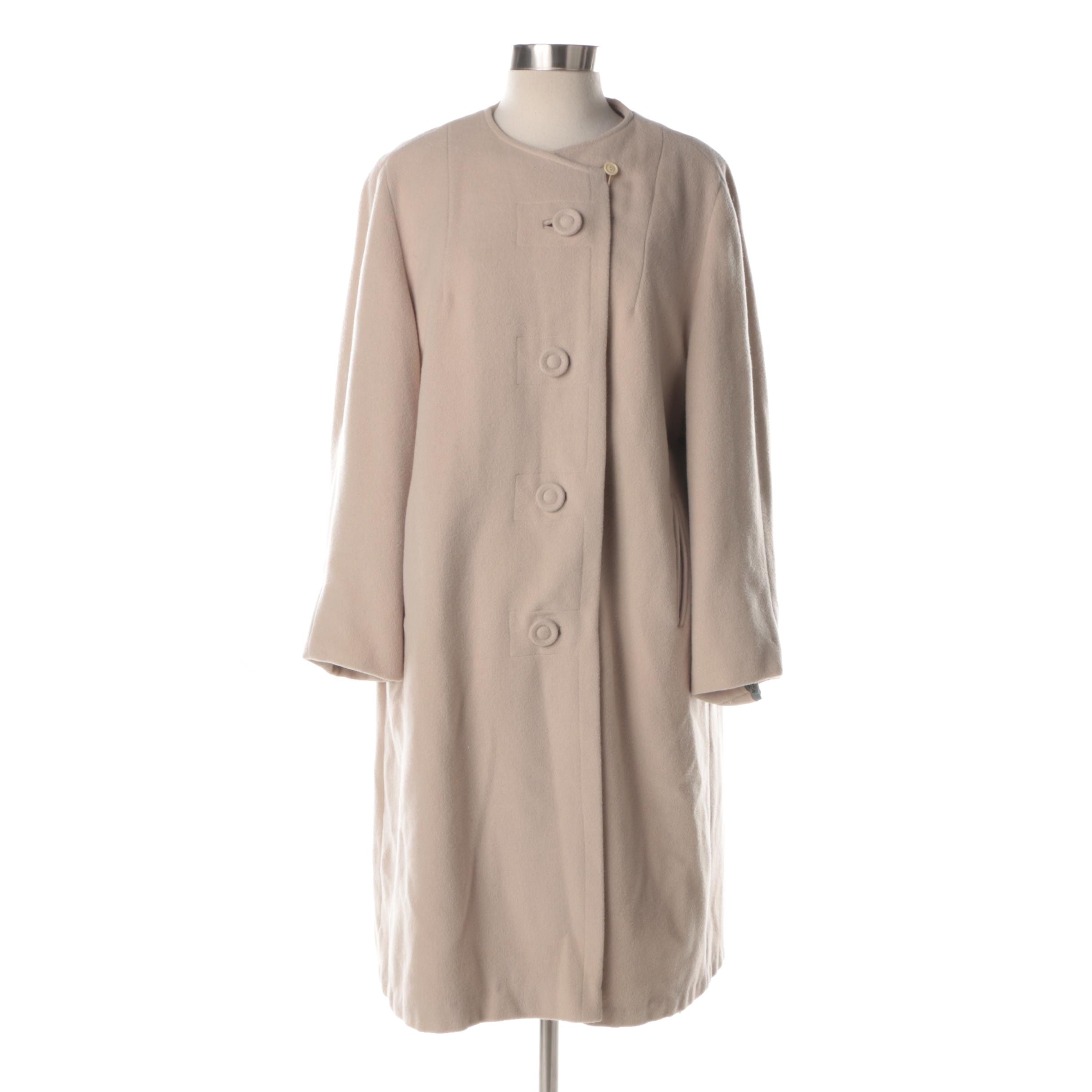 Women's Vintage Prince Luxury Fabrics Cashmere Coat