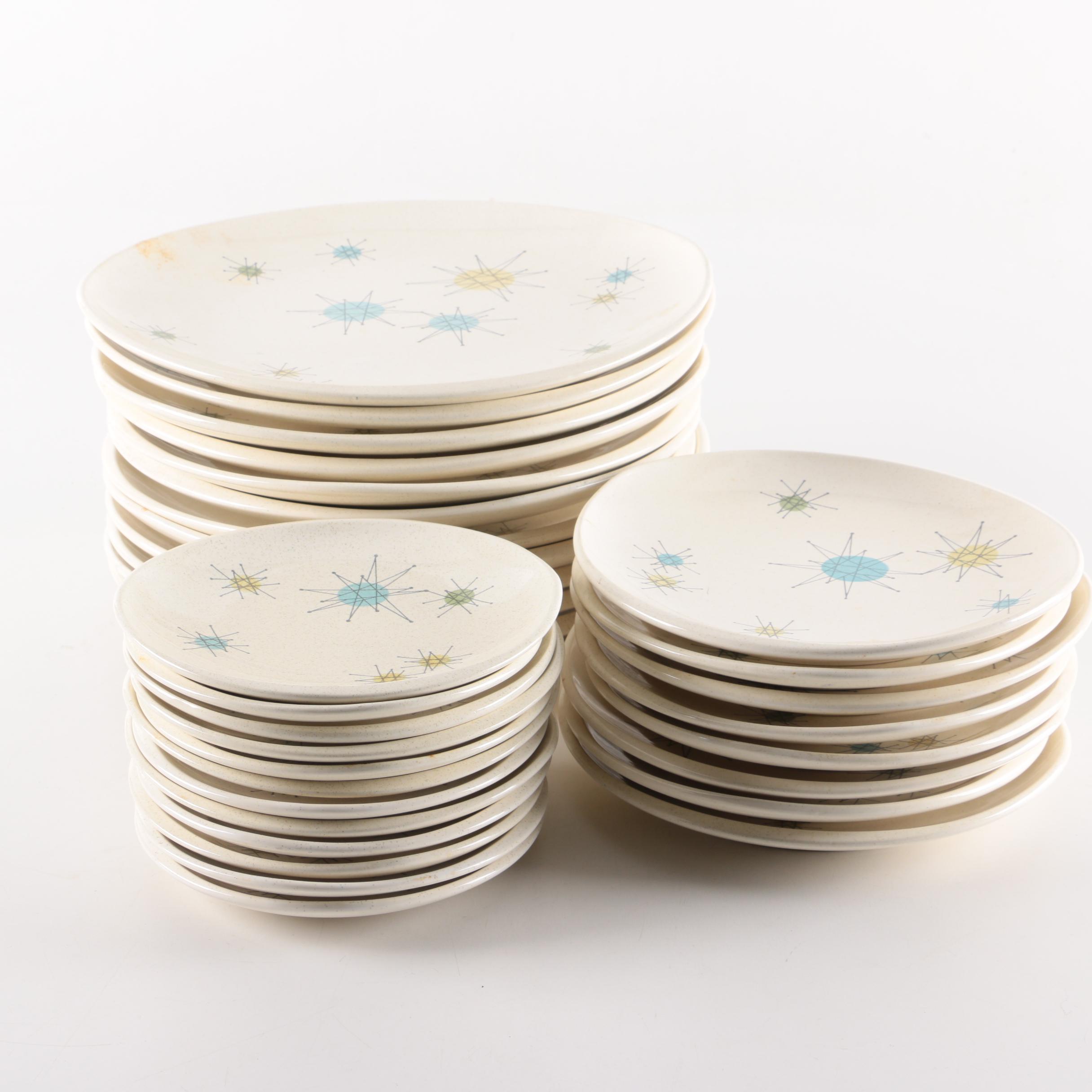 Mid-Century Modern Franciscan "Starburst" Tableware, Circa 1954-1966