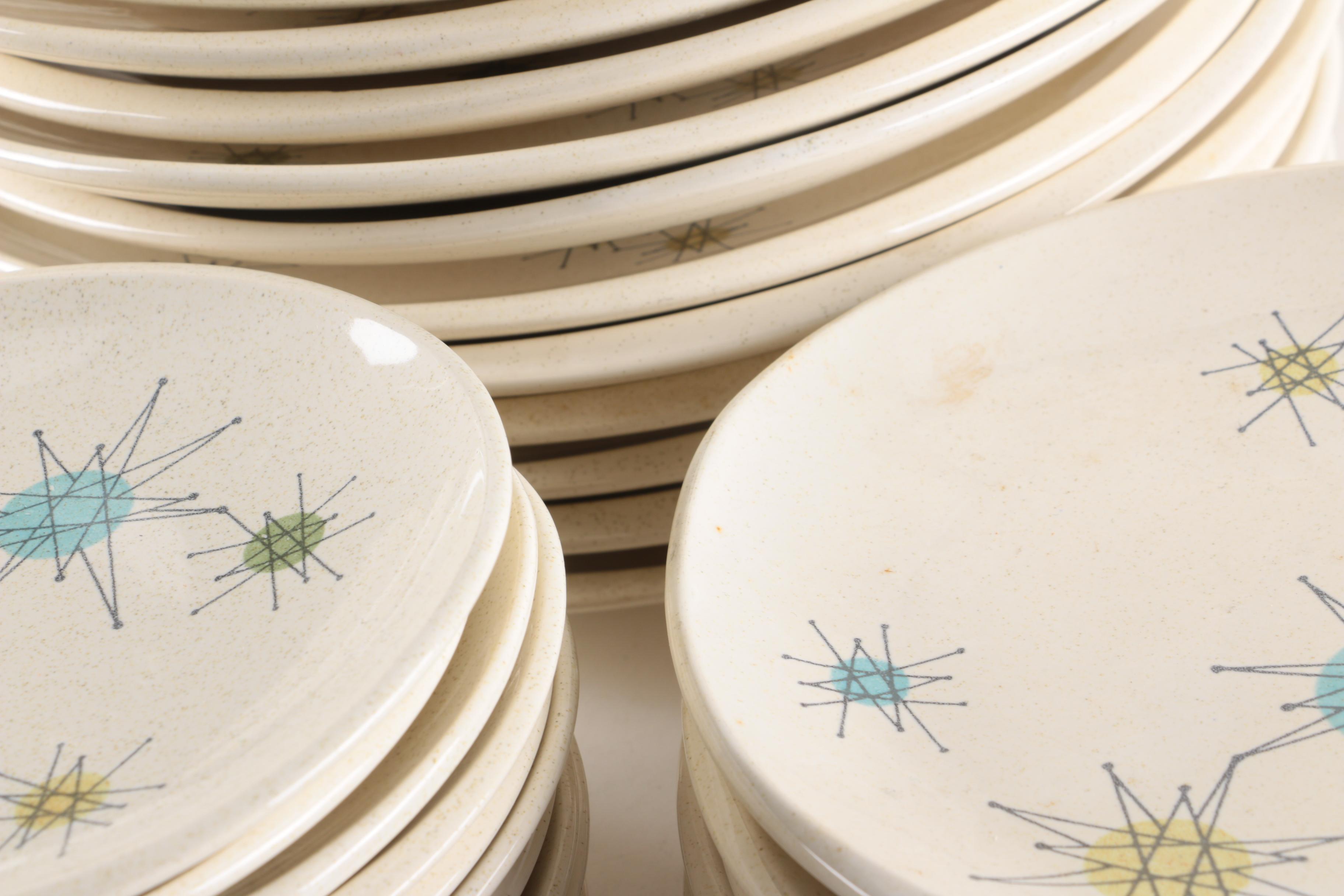 Mid-Century Modern Franciscan "Starburst" Tableware, Circa 1954-1966