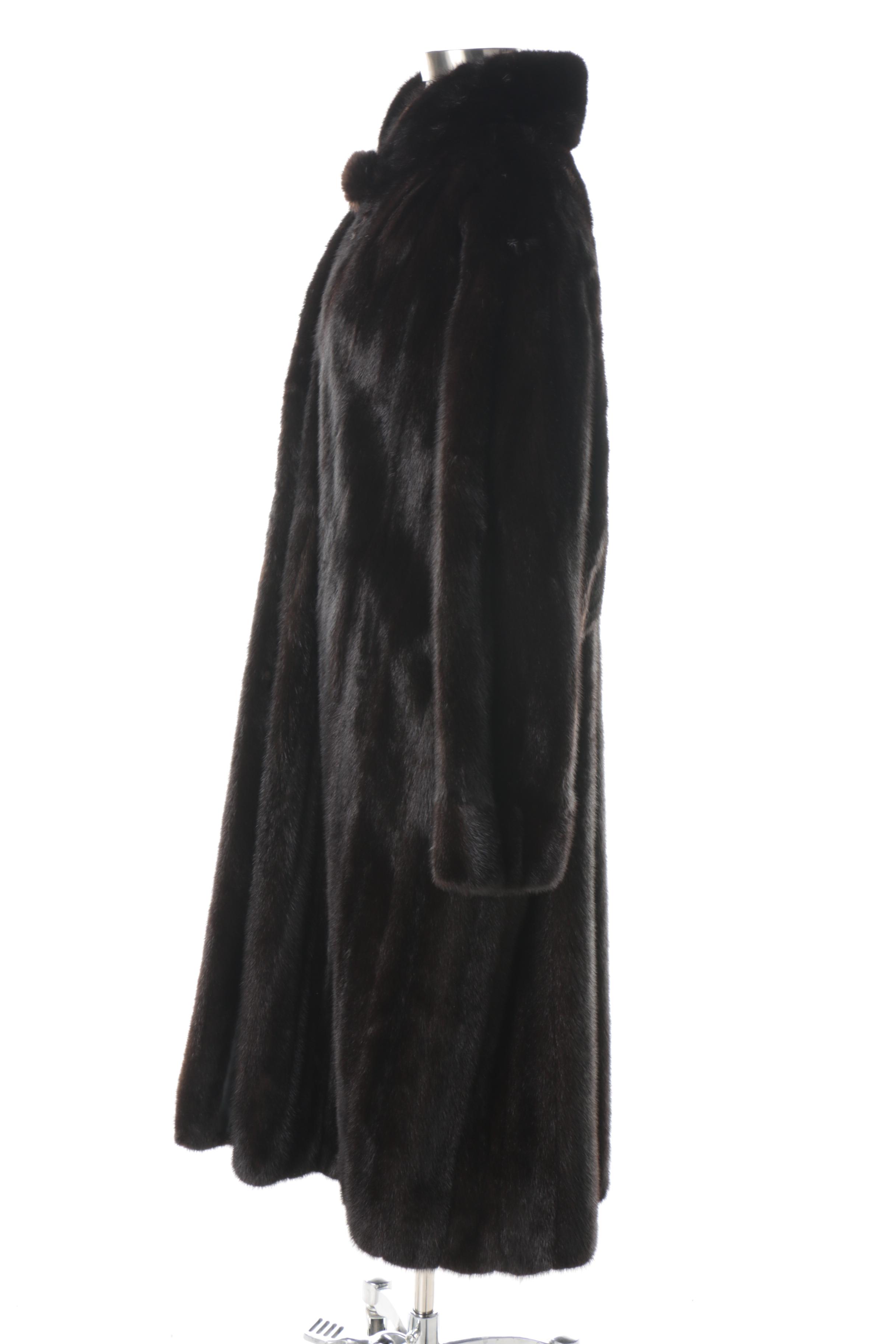 Vintage Revillon Ranch Mink Fur Coat