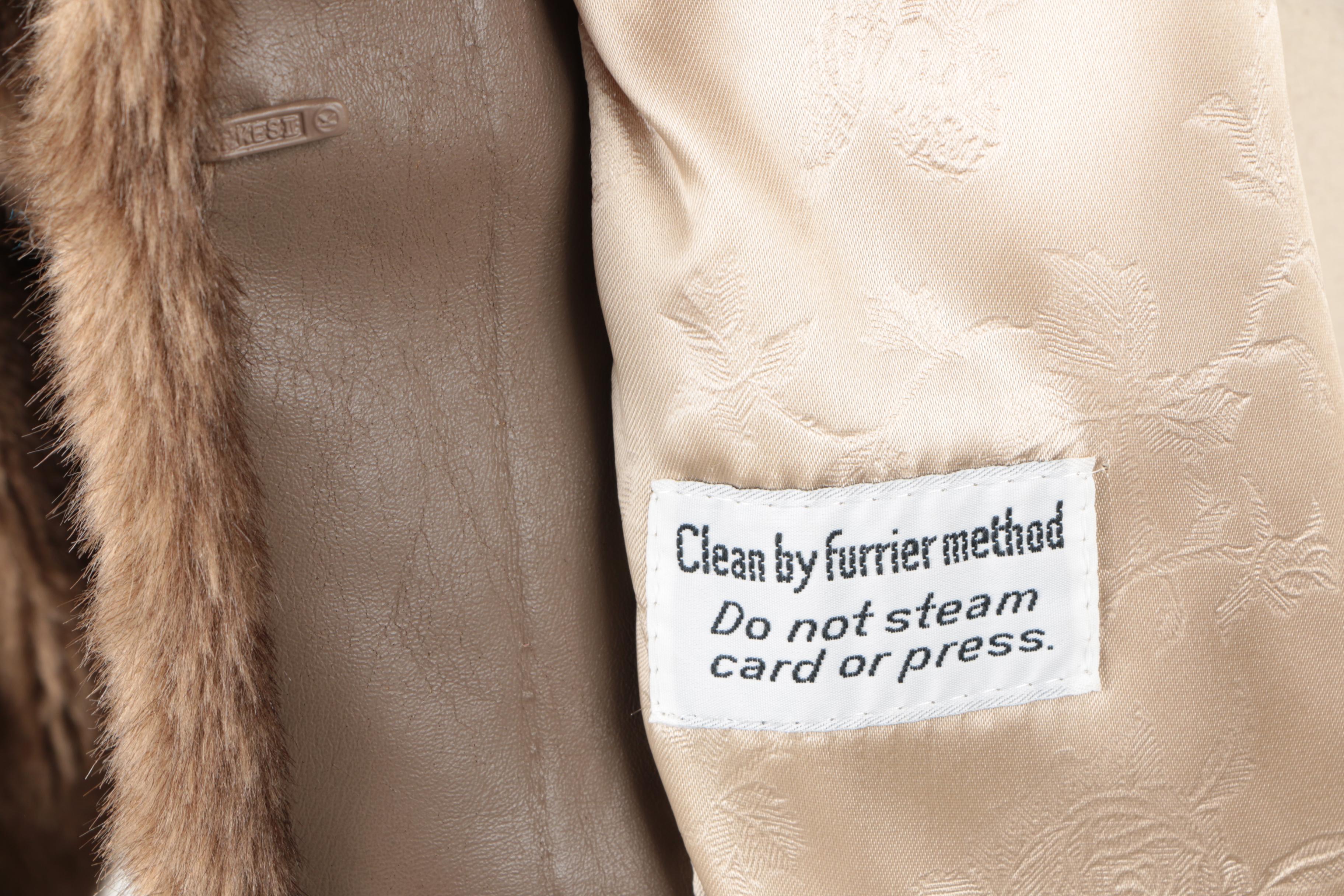 Vintage Russel Taylor Faux Fur Coat