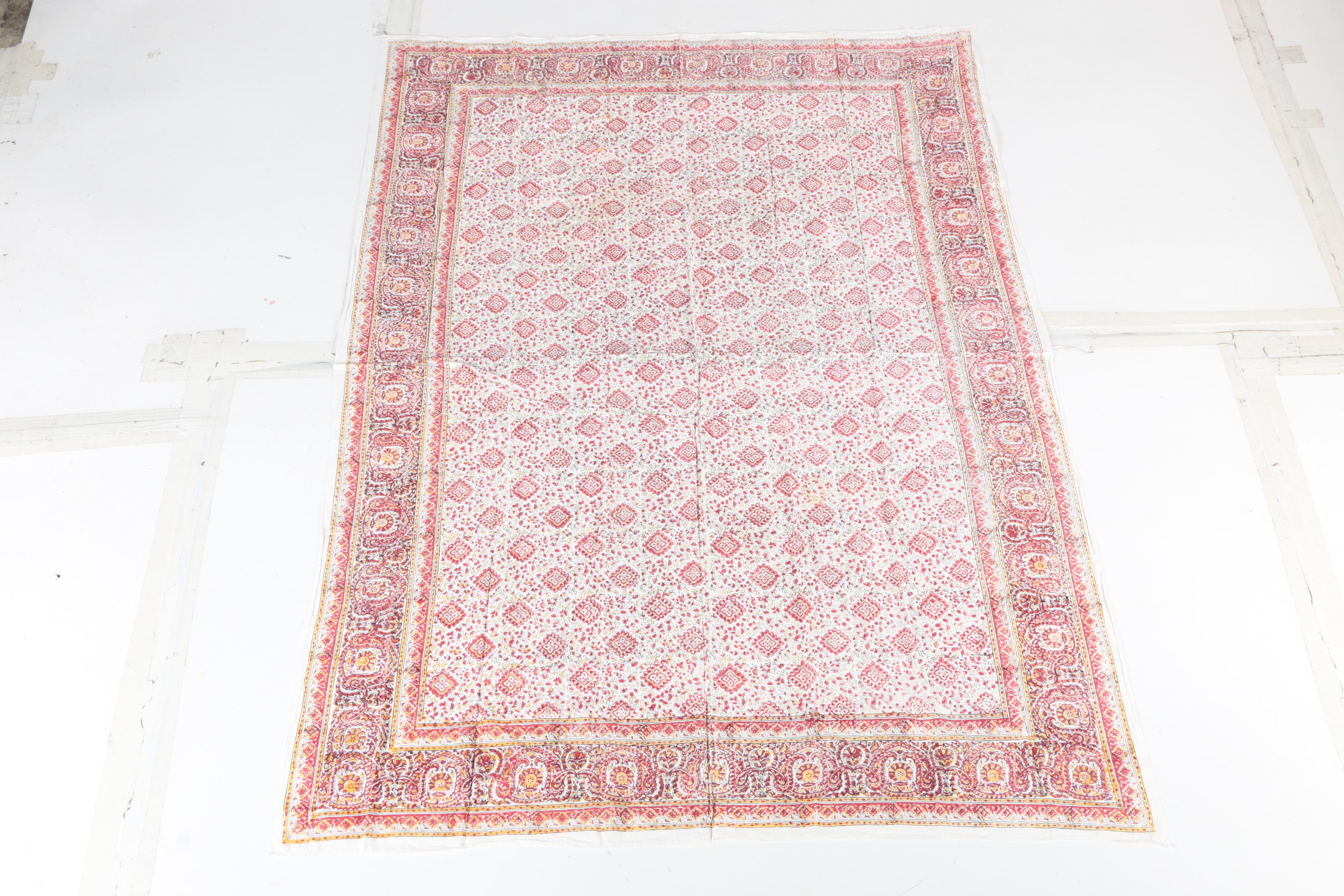 Paisley Print Bed Spread and Silky Cover