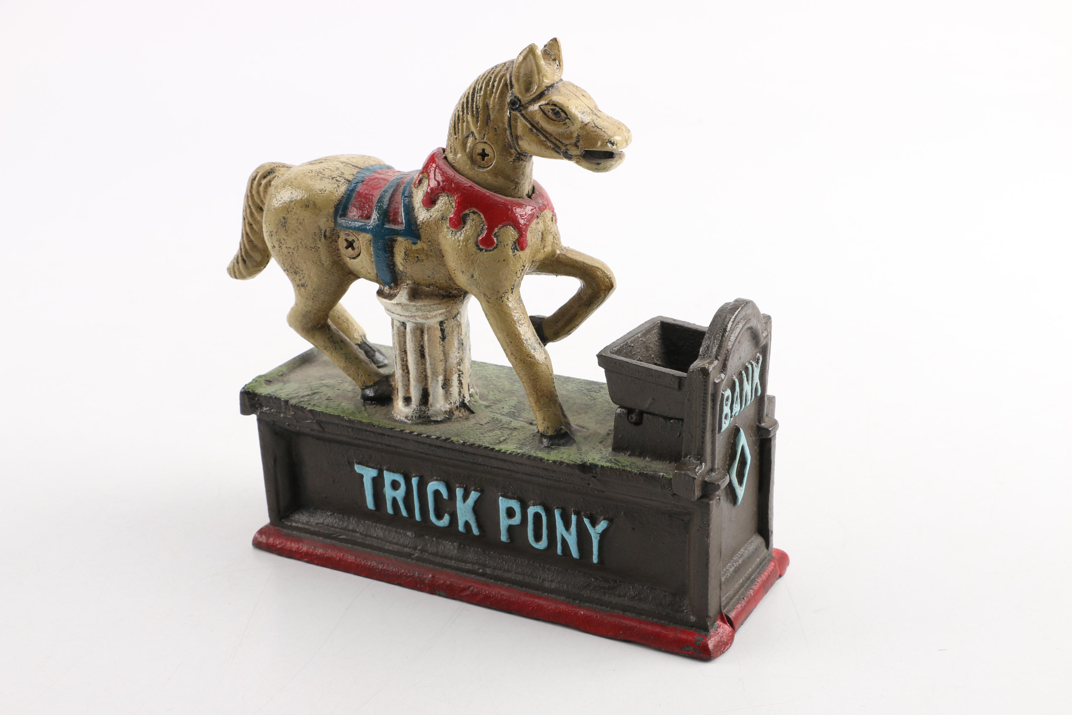 Cast Iron "Trick Pony" Mechanical Bank