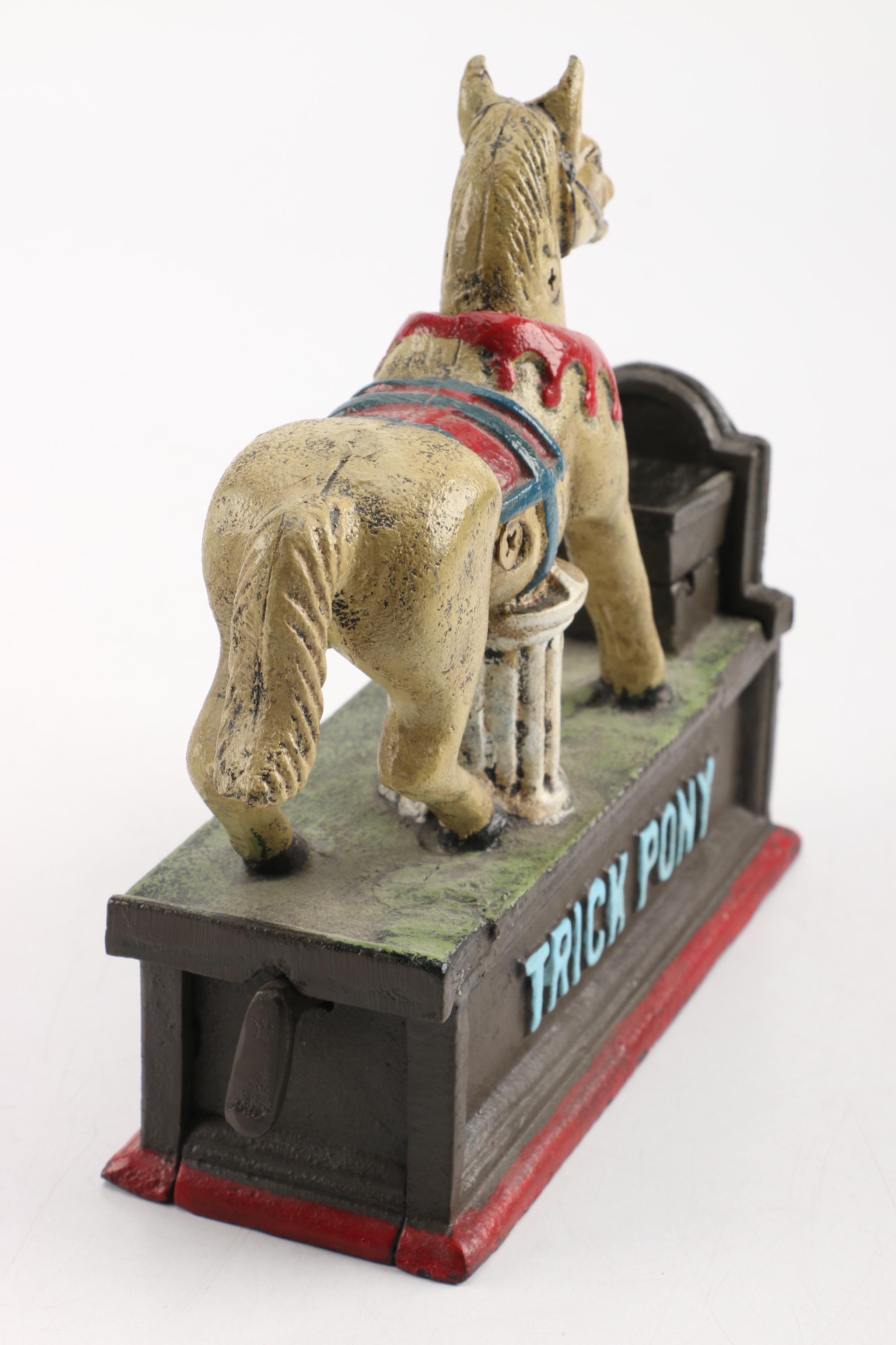 Cast Iron "Trick Pony" Mechanical Bank