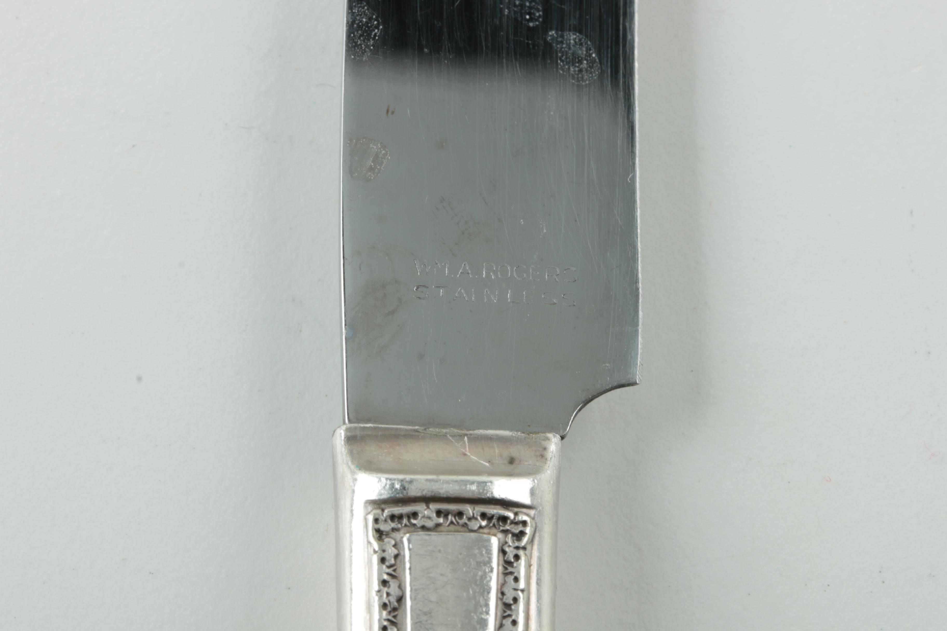 Wm A. Rogers "Ramona/Brentwood/Lakewood" Silver-Plated Flatware Set