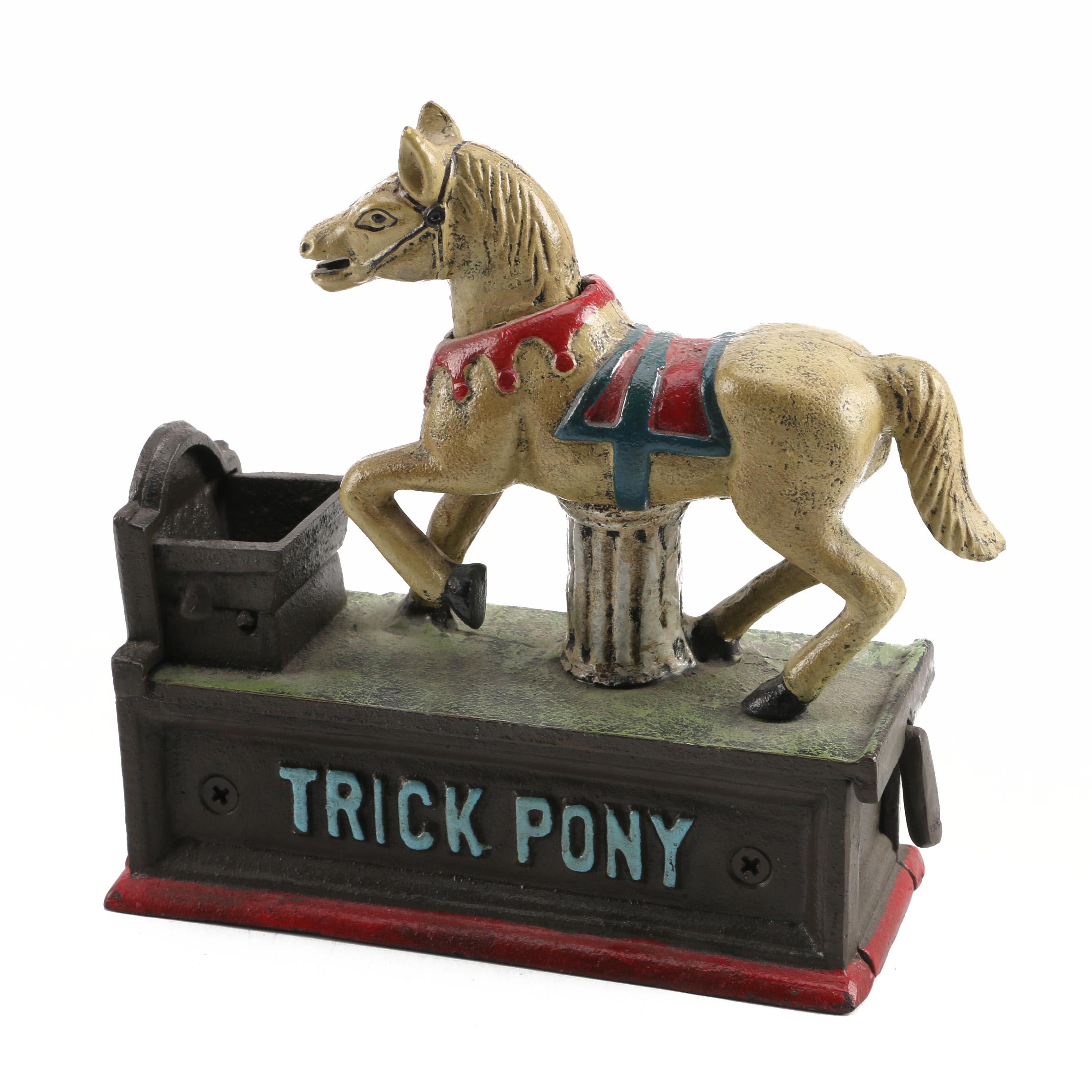 Cast Iron "Trick Pony" Mechanical Bank