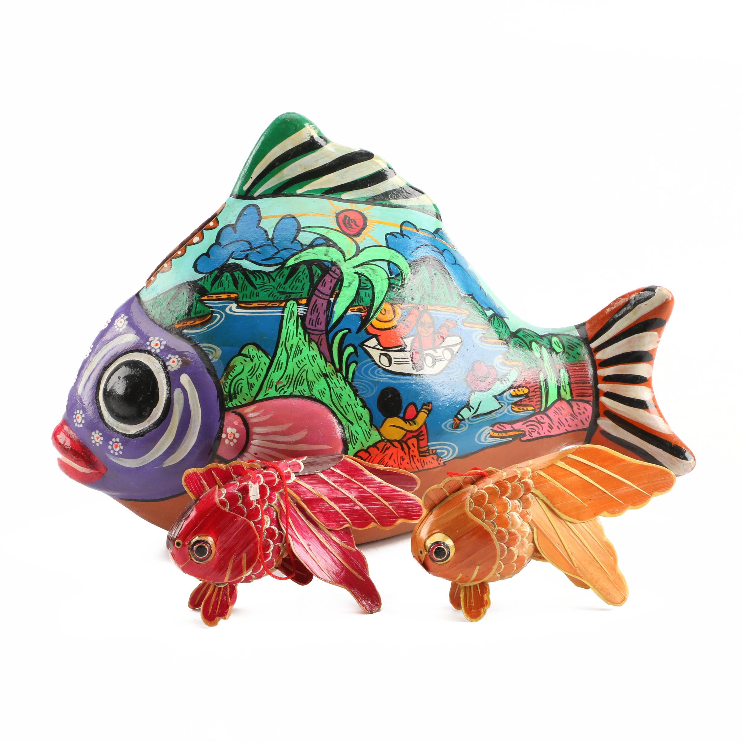 Decorative Fish Bank and Ornaments