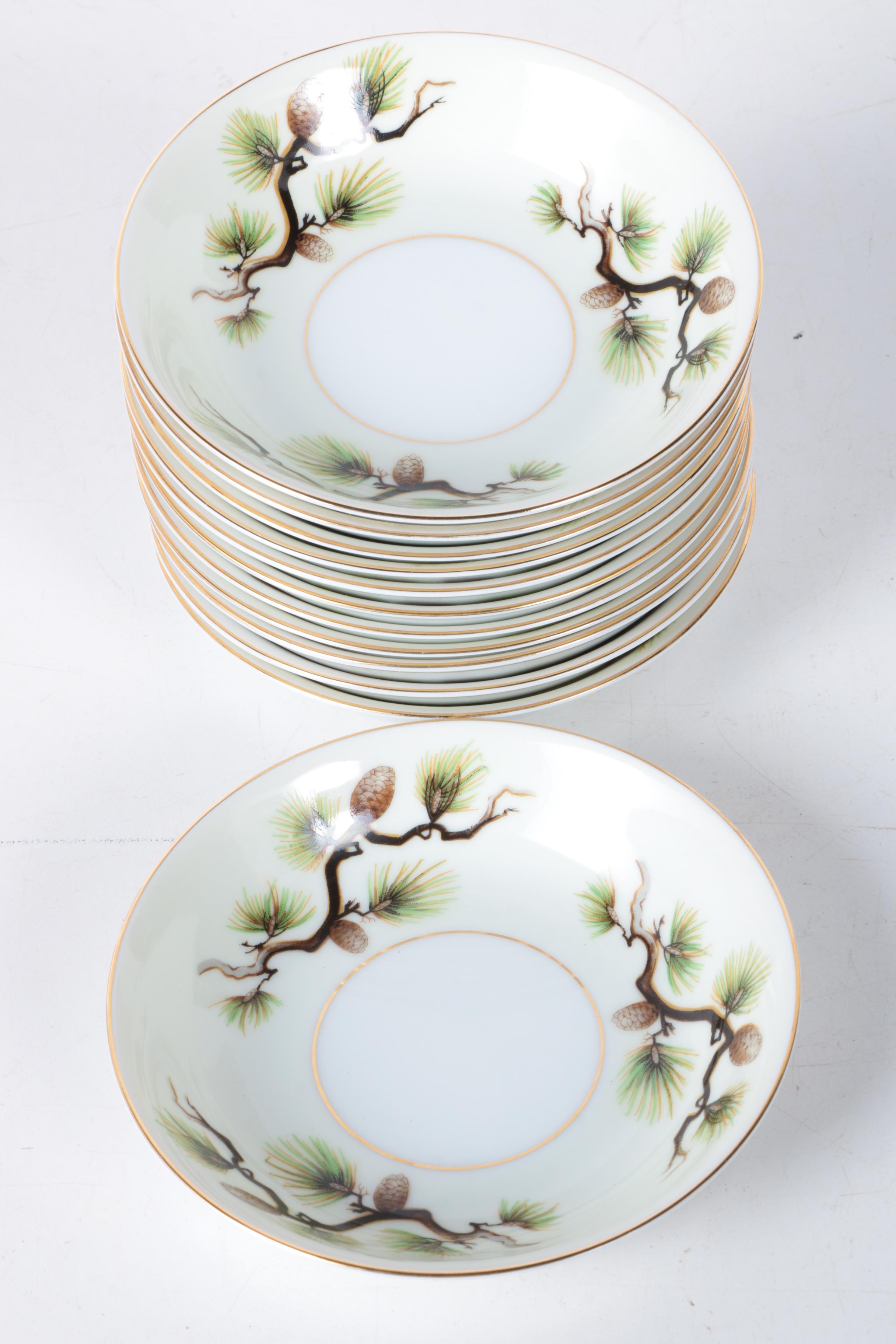Mid Century Narumi "Shasta Pine" Tableware