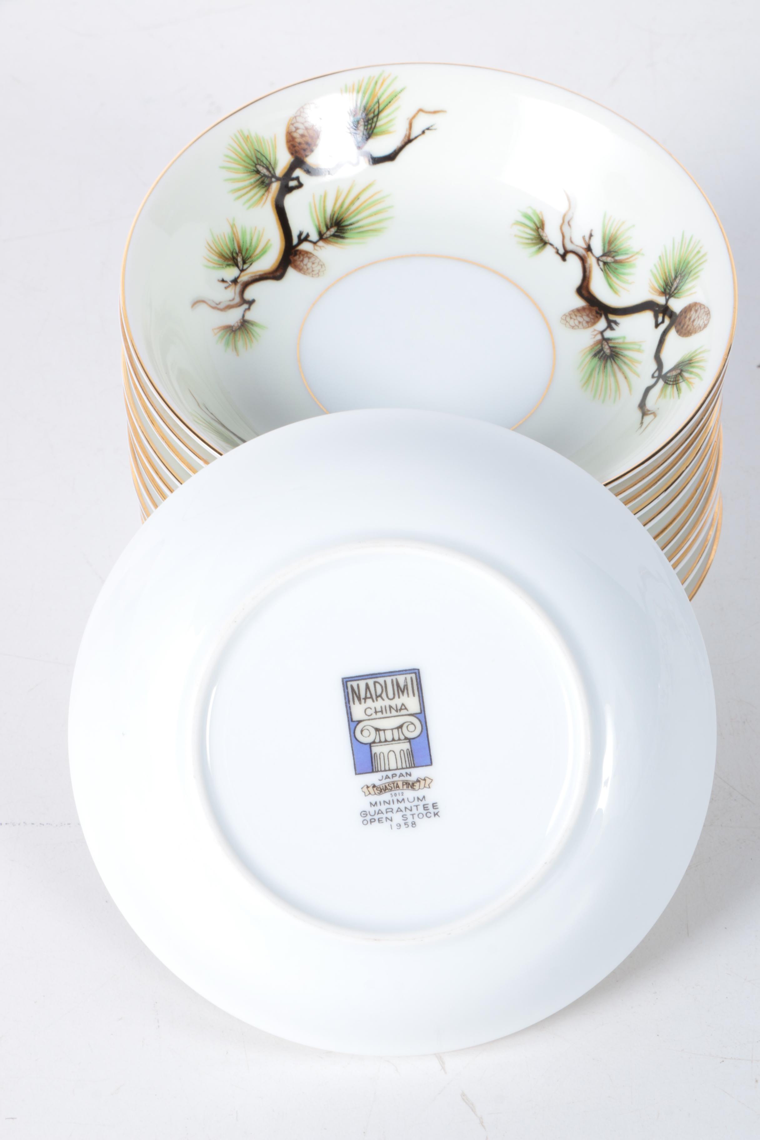 Mid Century Narumi "Shasta Pine" Tableware