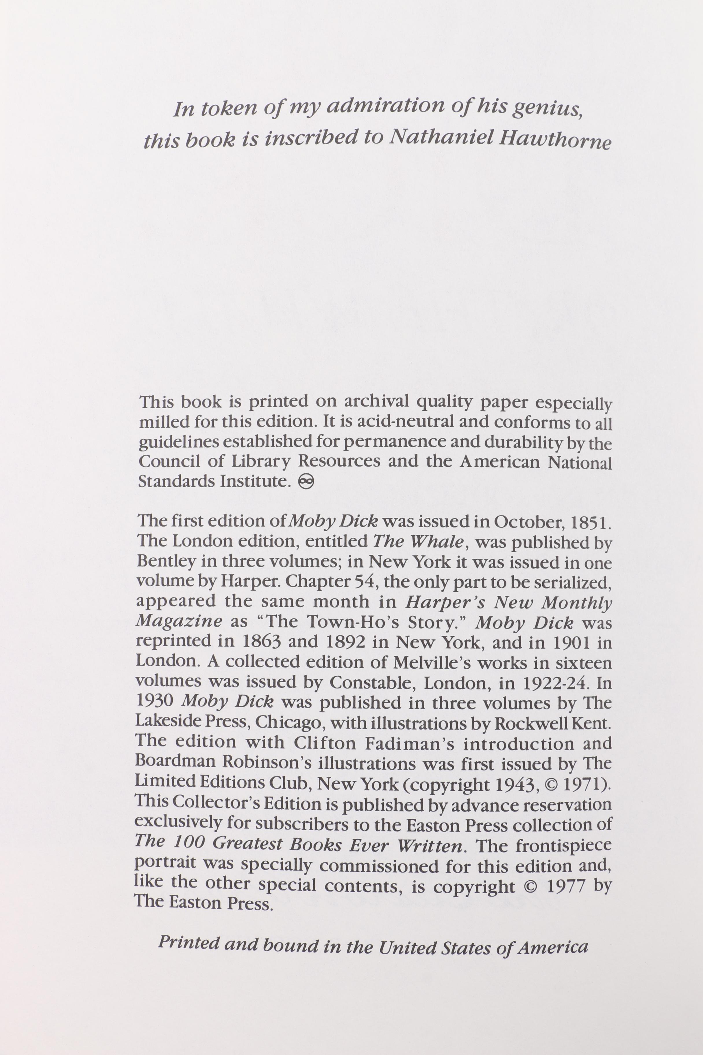 Easton Press Edition Classic Novels from "100 Greatest Books Ever Written"