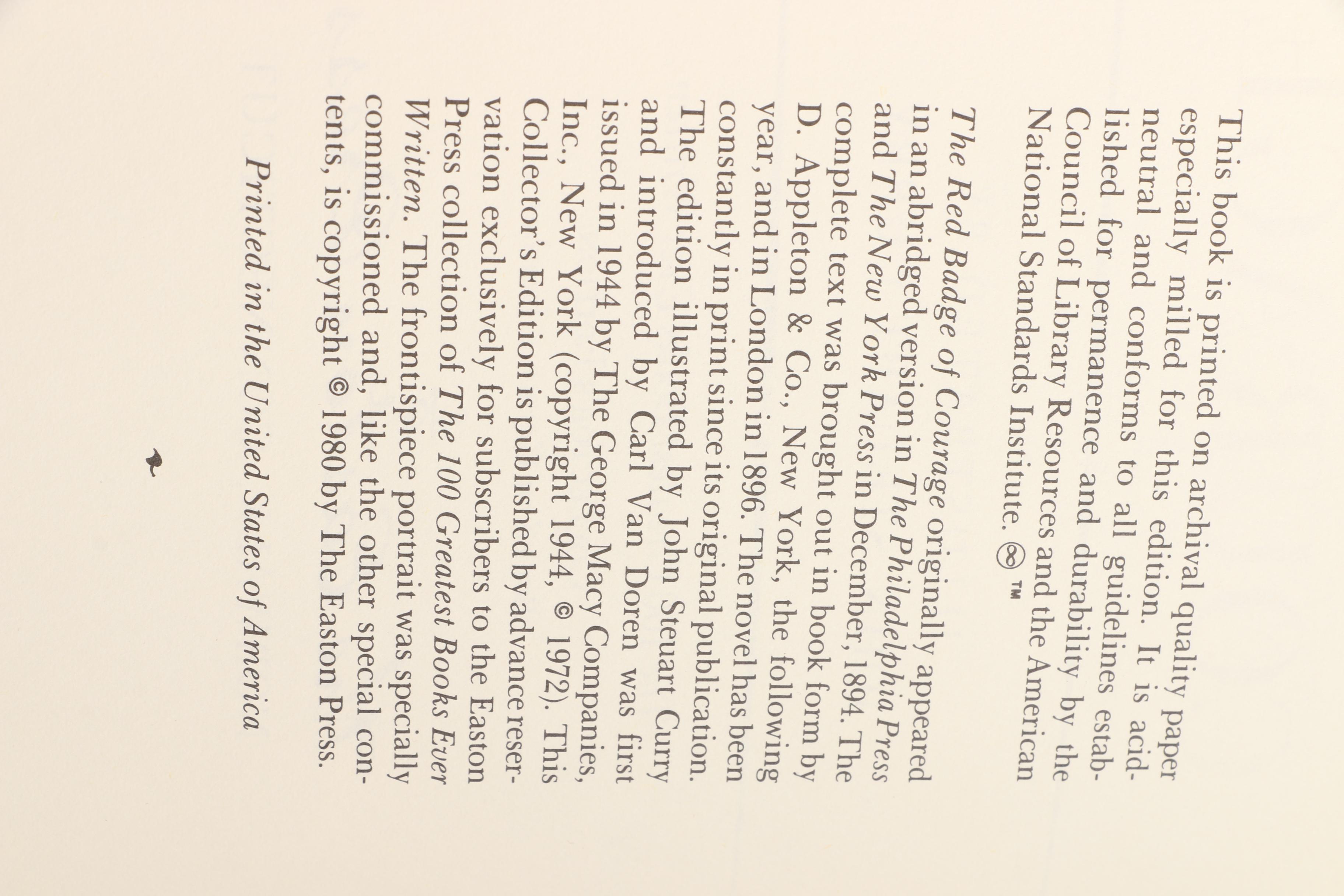 Easton Press Edition Classic Novels from "100 Greatest Books Ever Written"