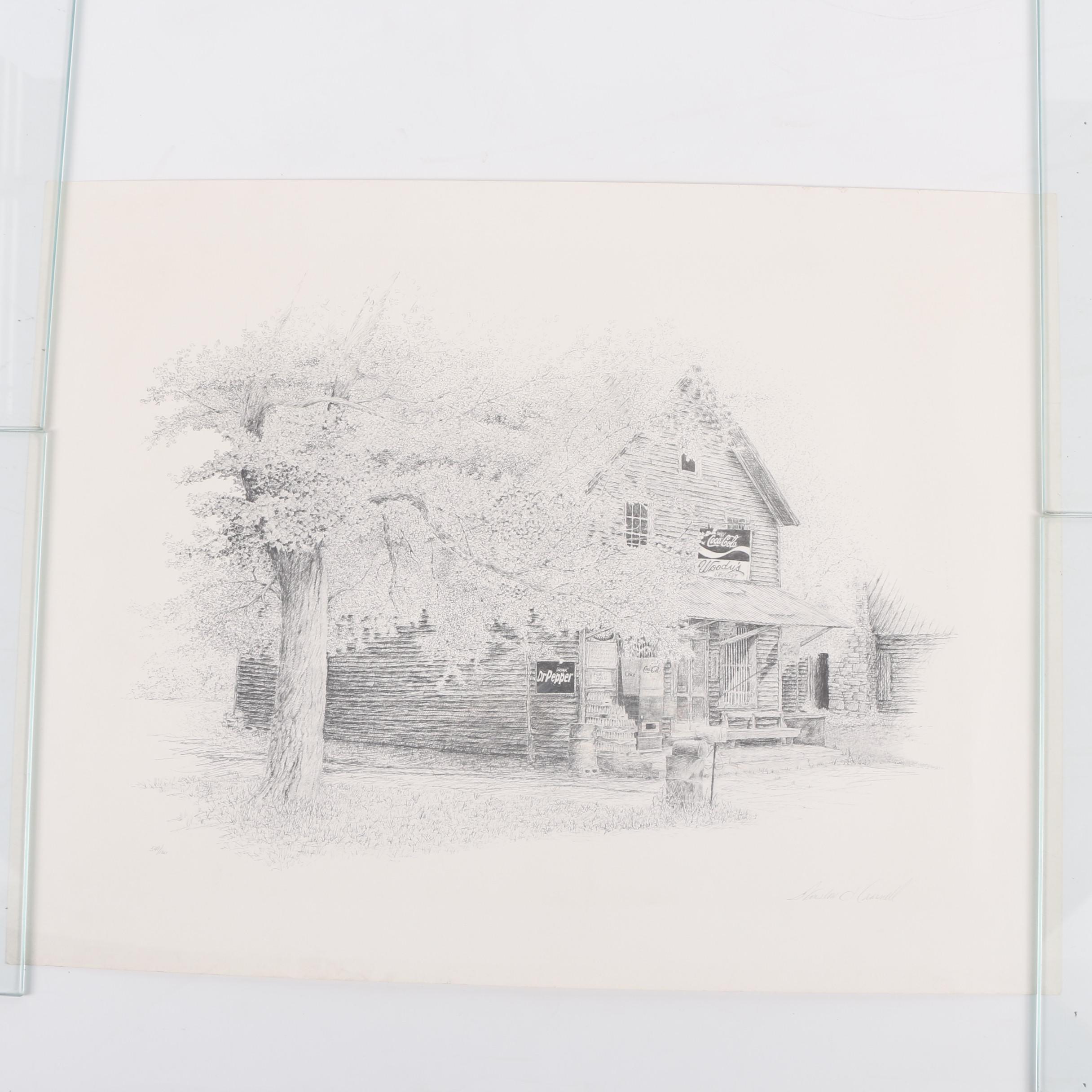 Offset Halftone Lithographs Featuring Winslow Crannell