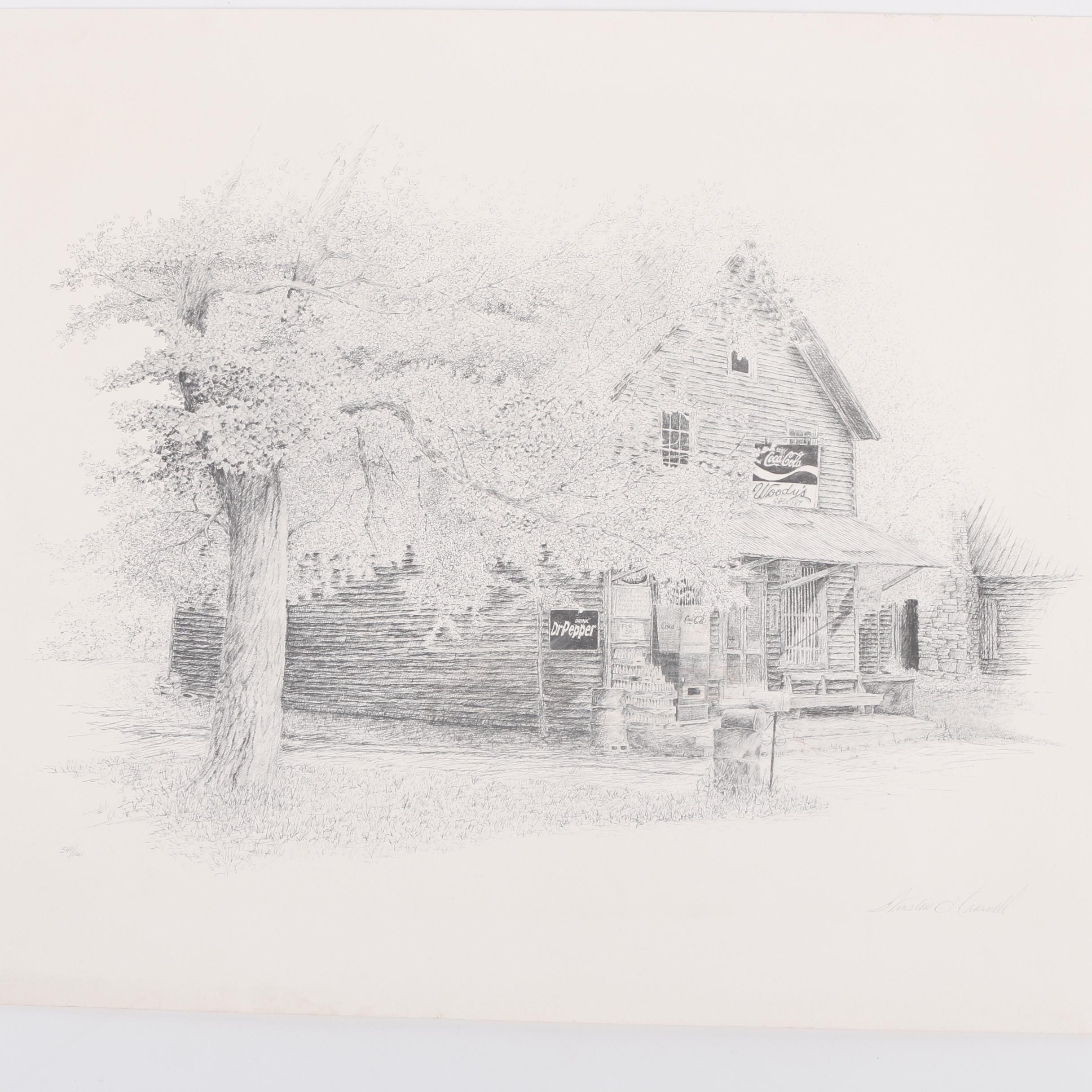 Offset Halftone Lithographs Featuring Winslow Crannell