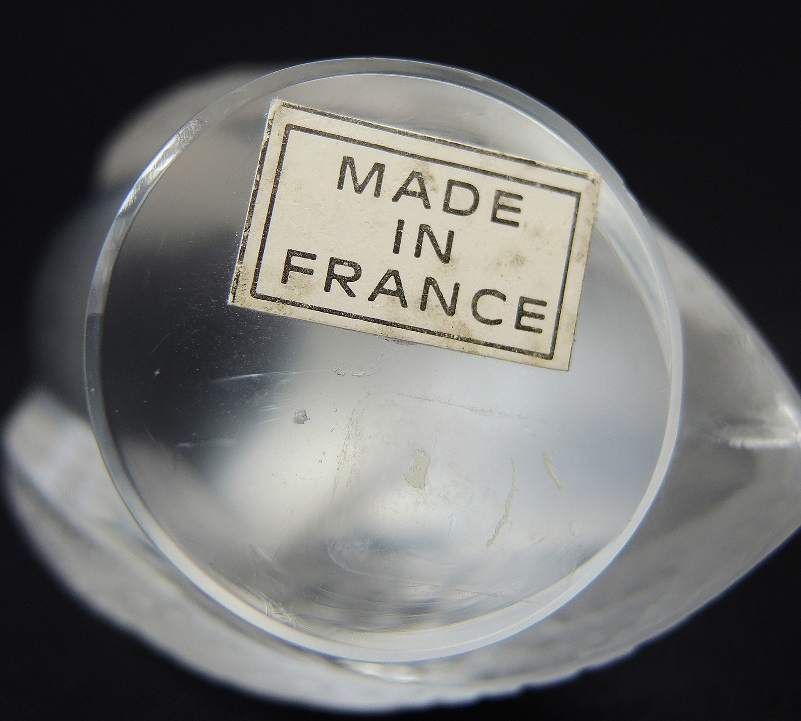 Lalique Crystal Owl Figurine