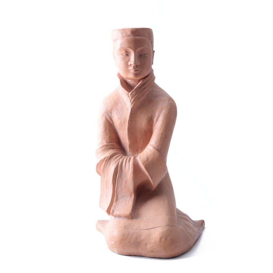 Austin Productions Ceramic Sculpture After Yashima Gakutei