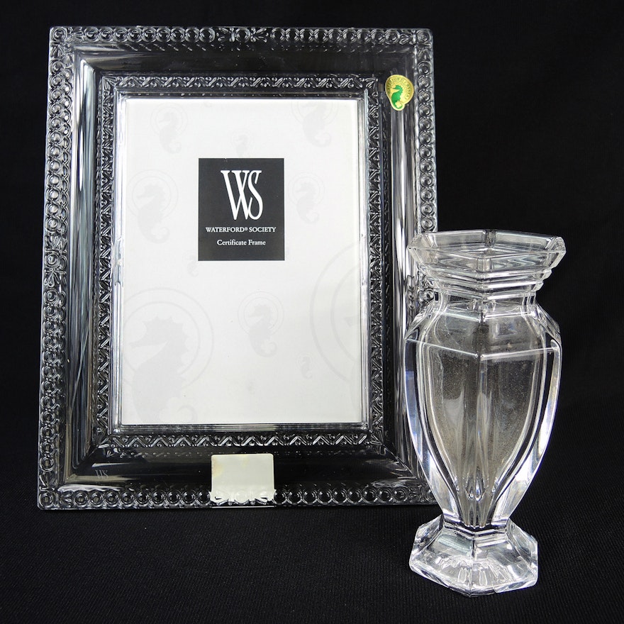 Waterford Crystal Vase and Picture Frame