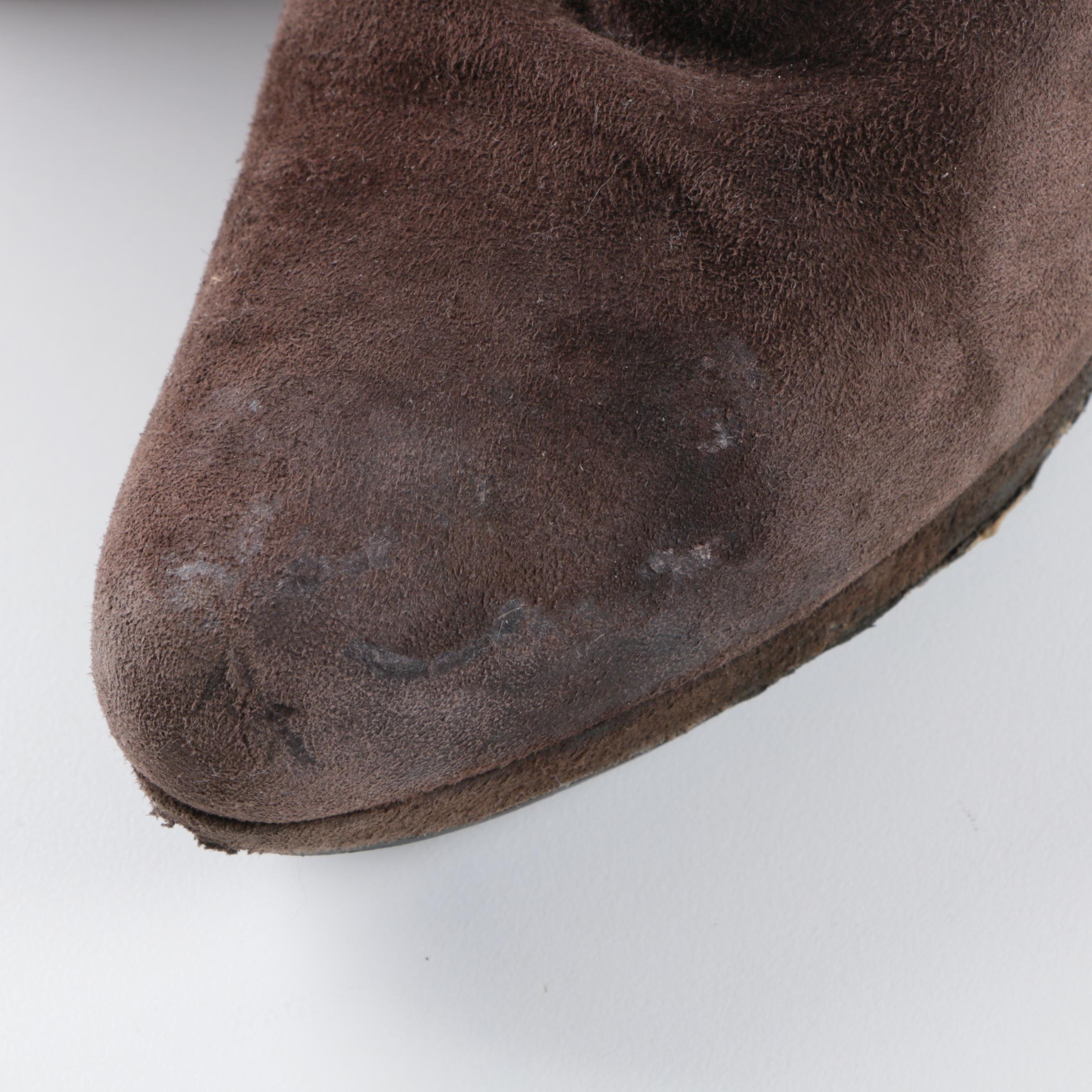 Prada Brown Suede Boots