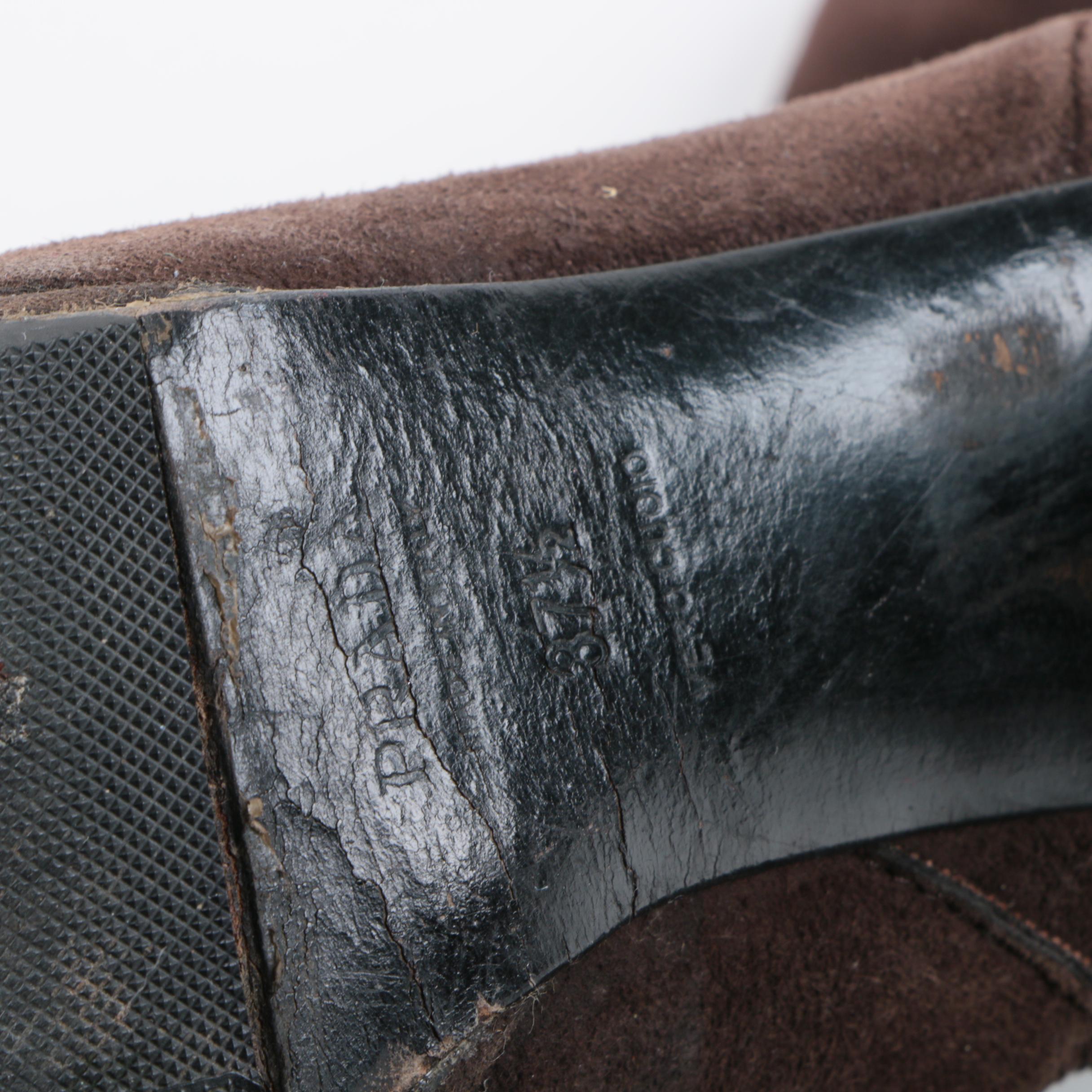 Prada Brown Suede Boots