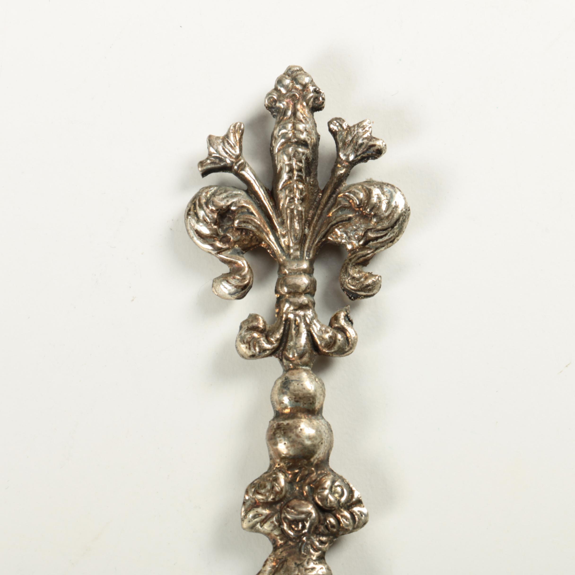 Italian Silver Plate Filigree Serving Utensils