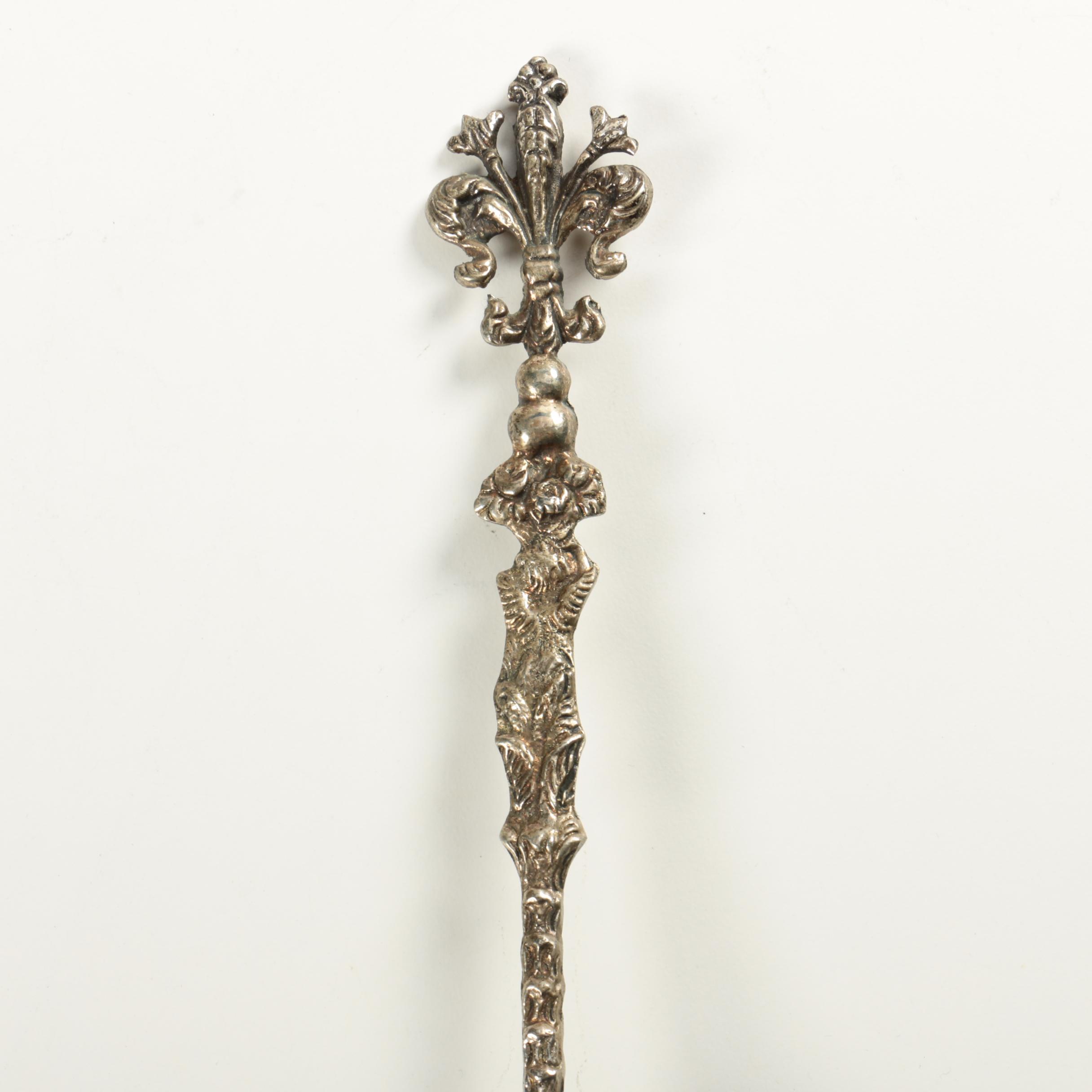 Italian Silver Plate Filigree Serving Utensils