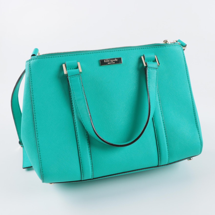 Kate Spade New York Turquoise Saffiano Leather Satchel