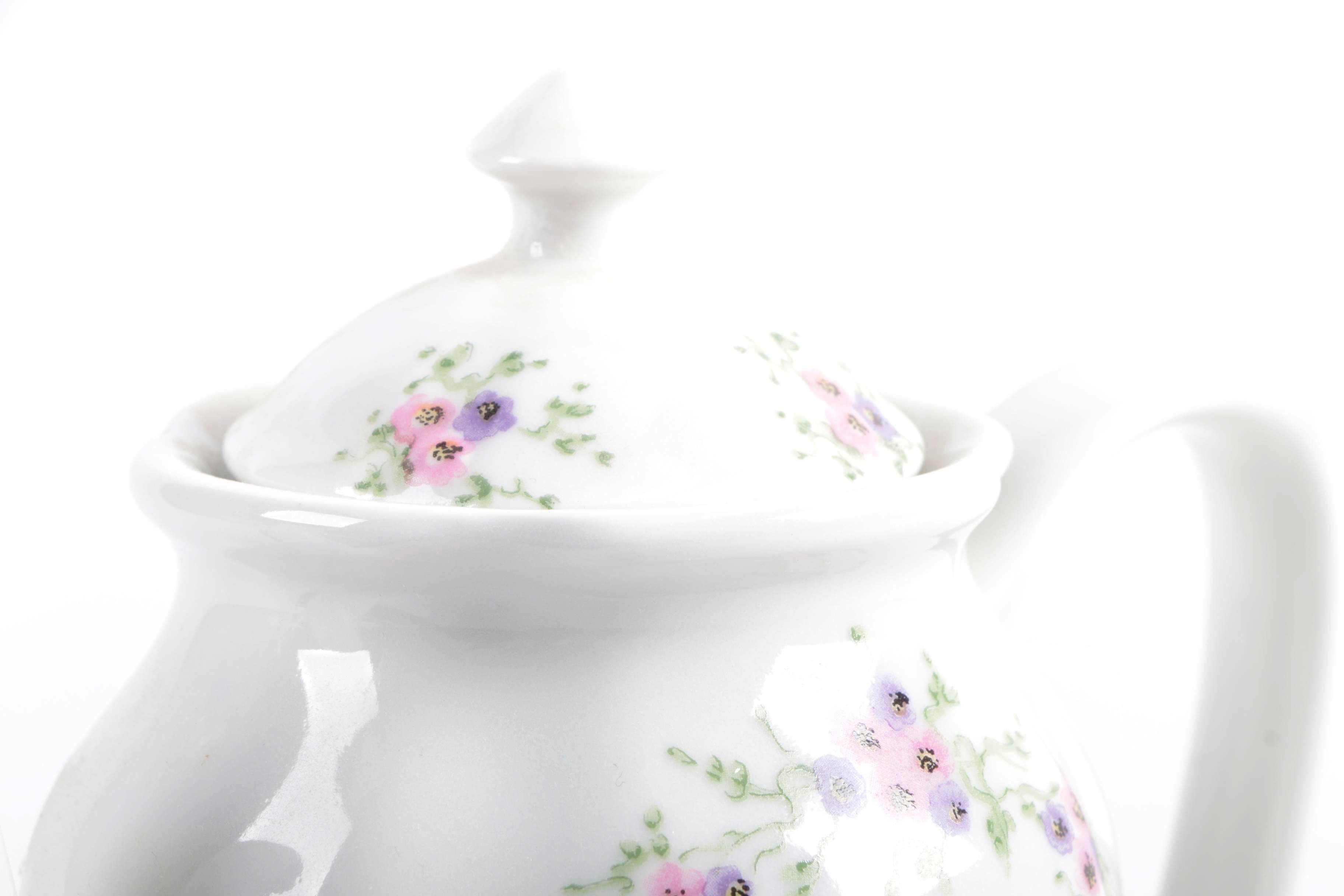 Istanbul Porcelain Floral Teapot