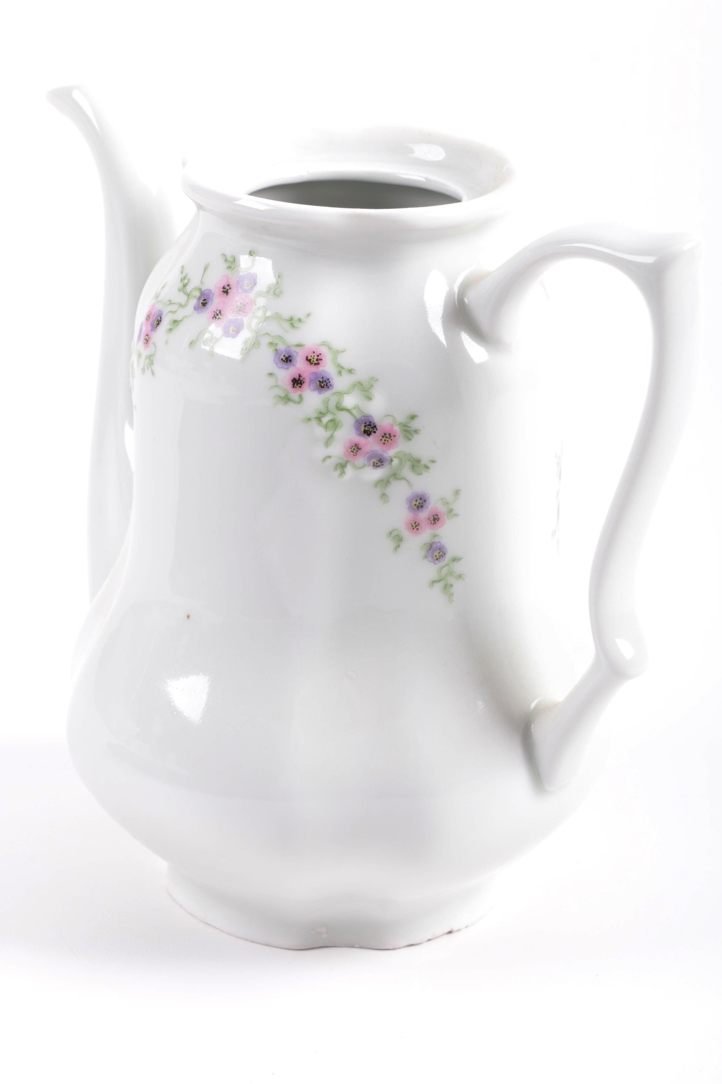 Istanbul Porcelain Floral Teapot