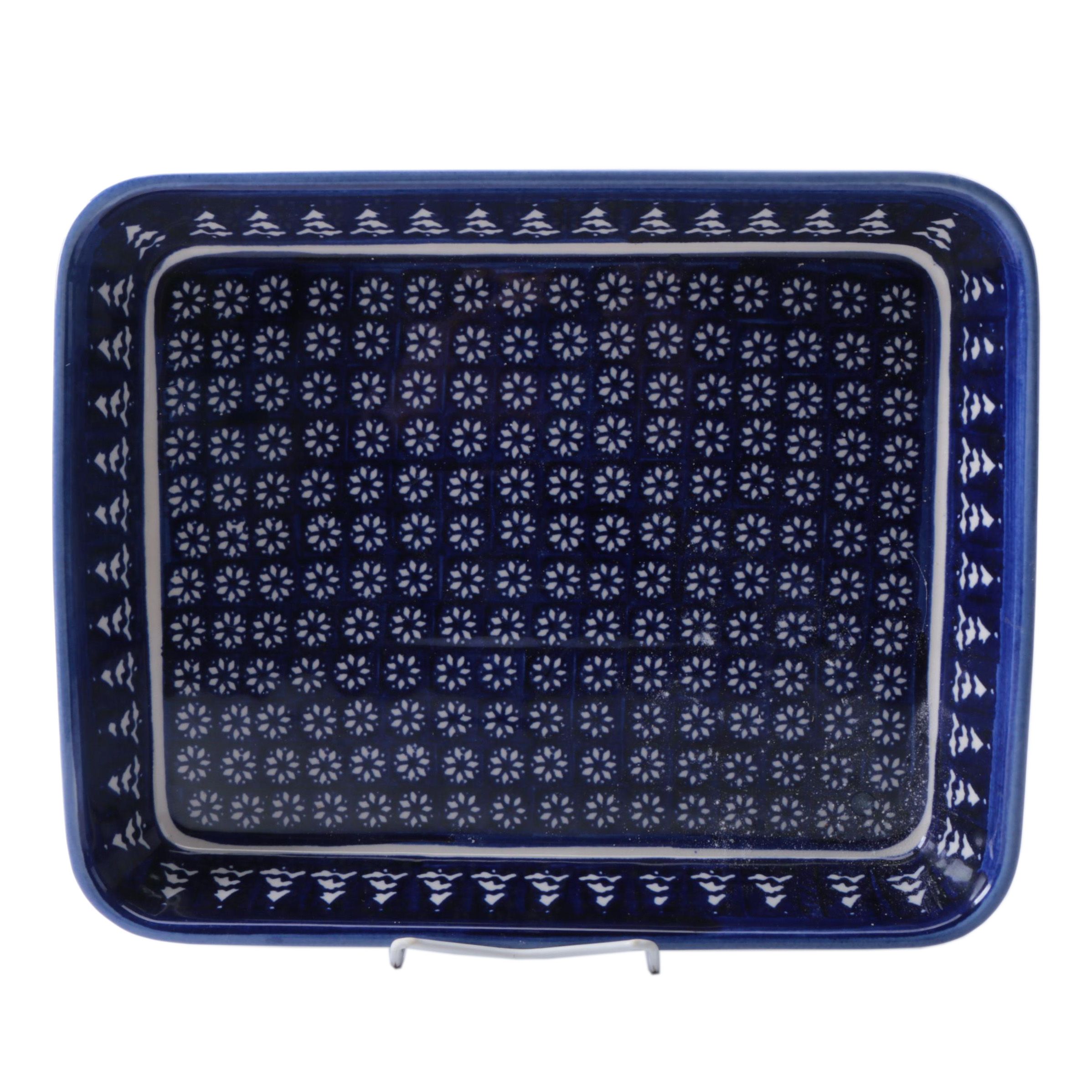 Zaklady Boleslawiec Winter Themed Baking Dish