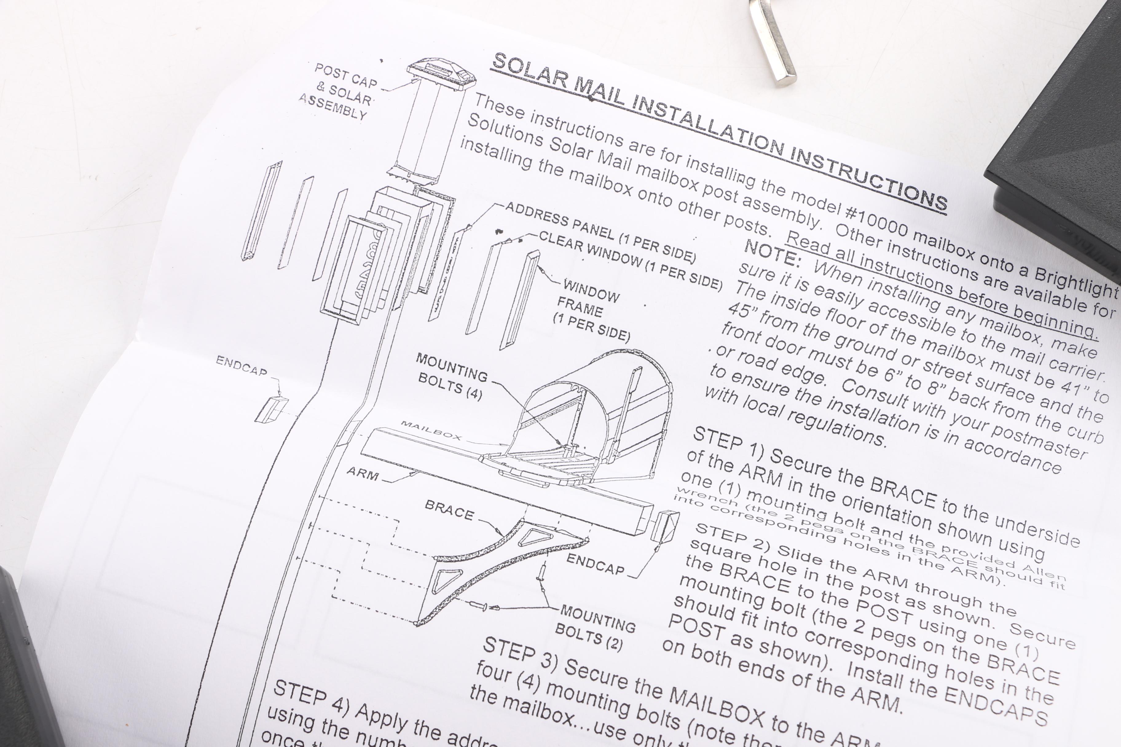 Solar Mail Mailbox from Brightlight Solutions