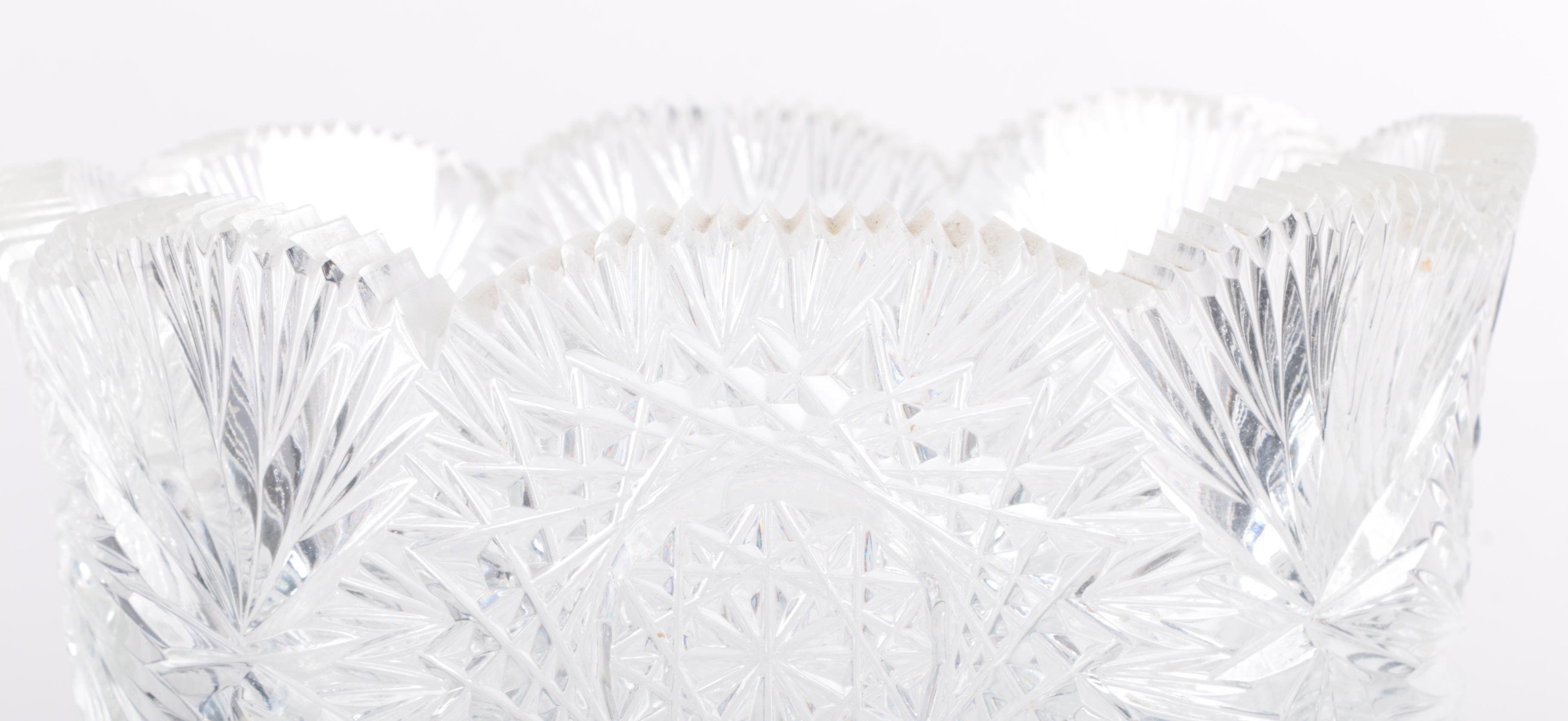 American Brilliant Period Cut Glass Vase