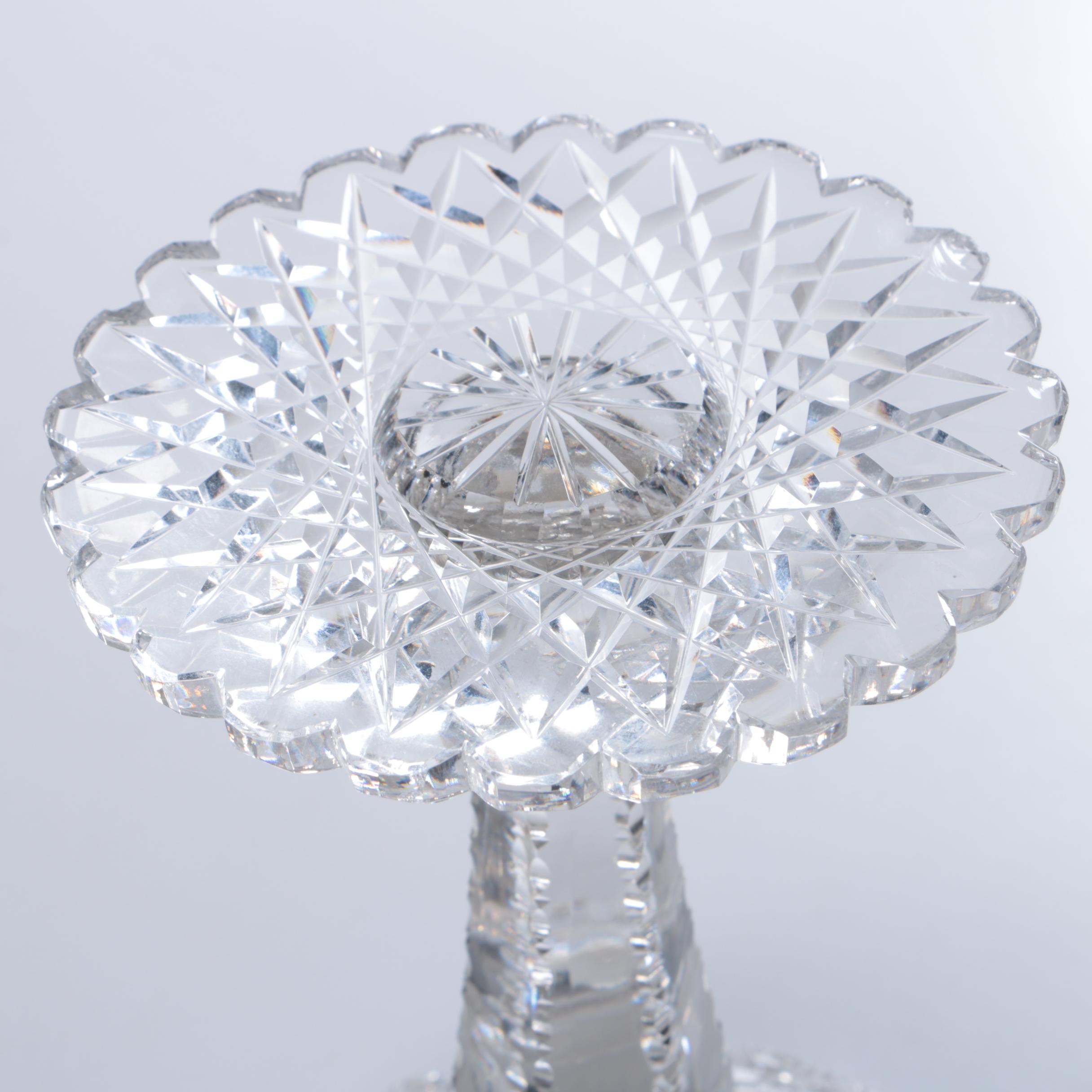 American Brilliant Cut Compote