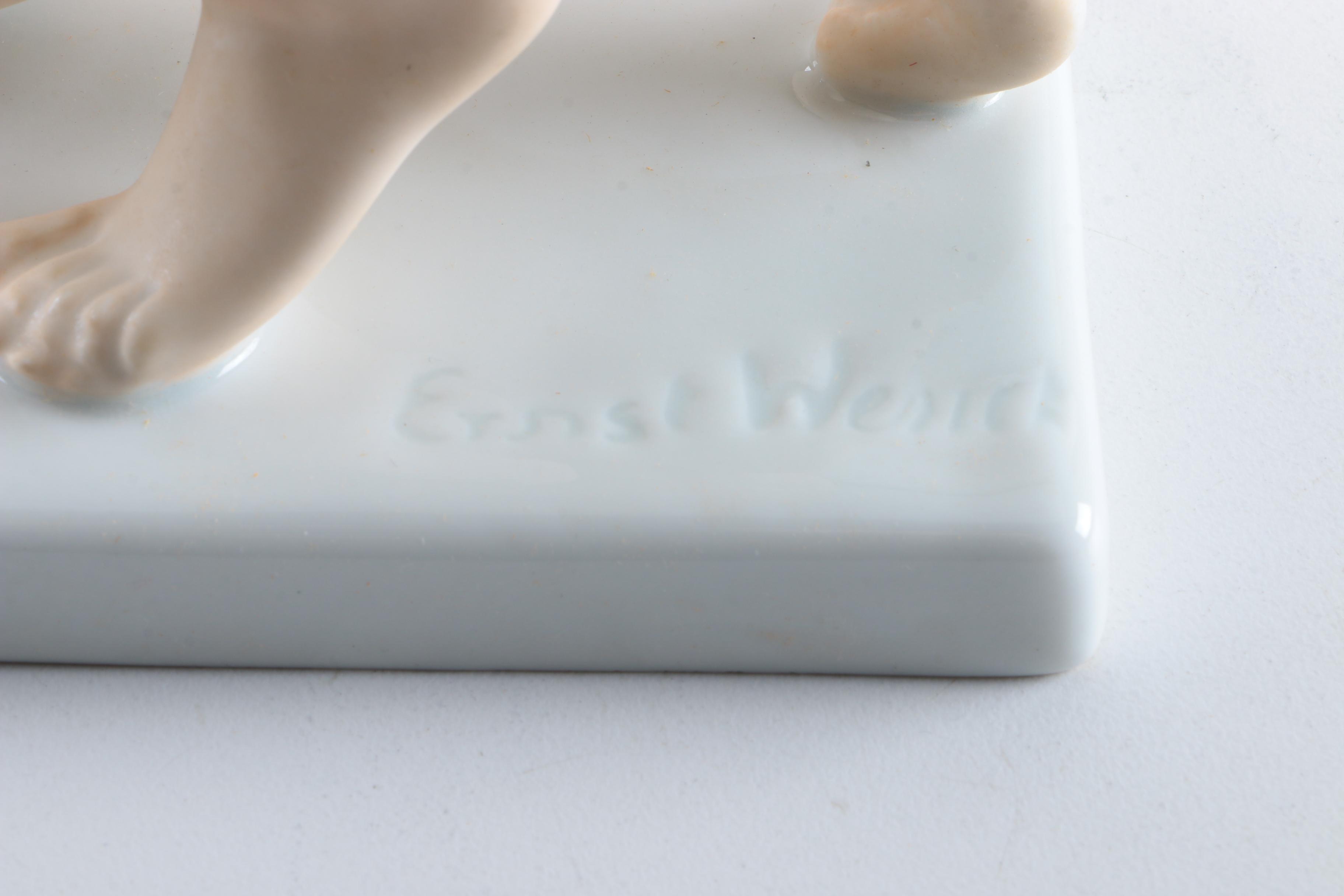 Rosenthal "Drinking Maiden" Nude Porcelain Figurine by Ernest Wenck