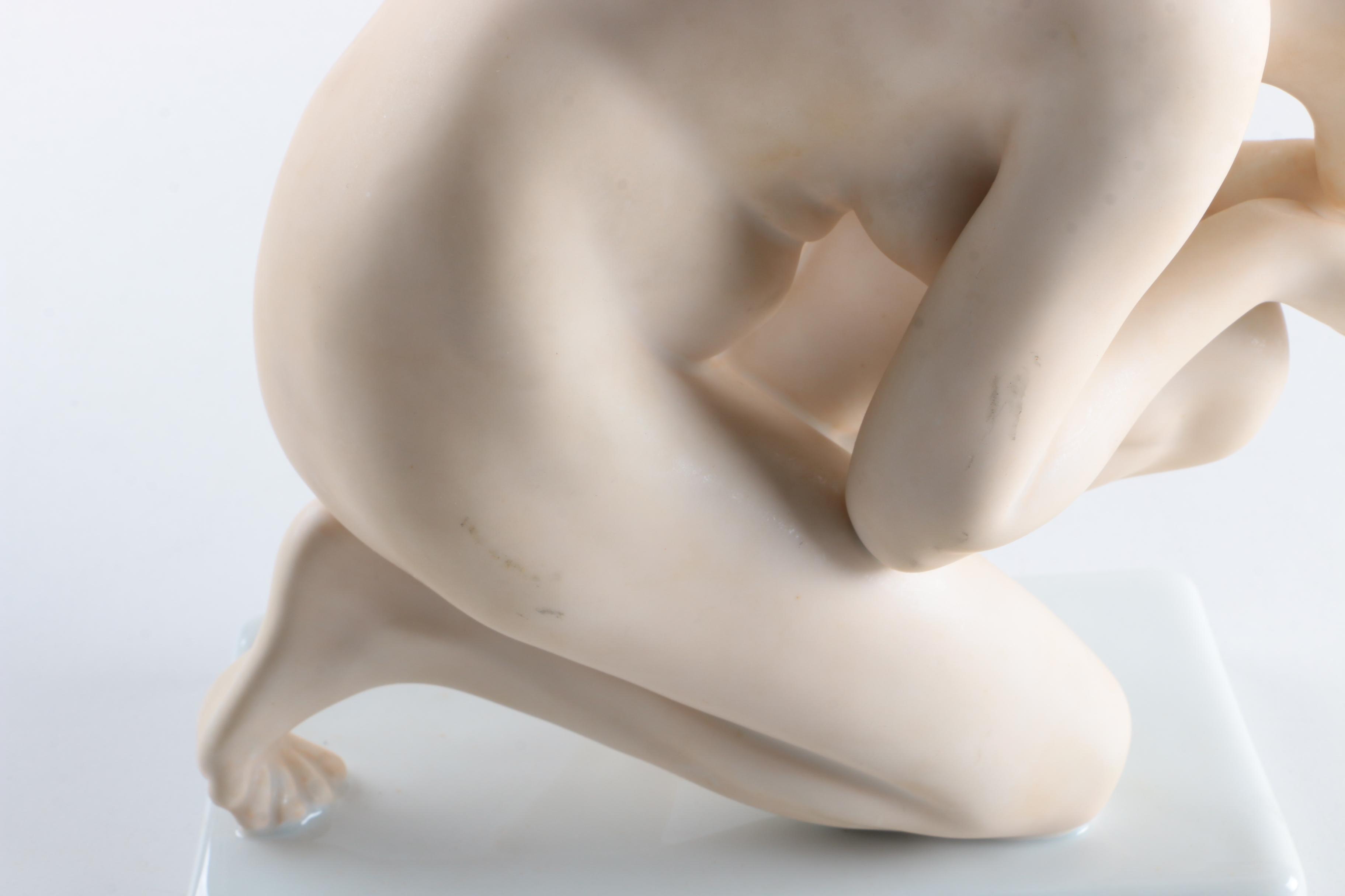 Rosenthal "Drinking Maiden" Nude Porcelain Figurine by Ernest Wenck