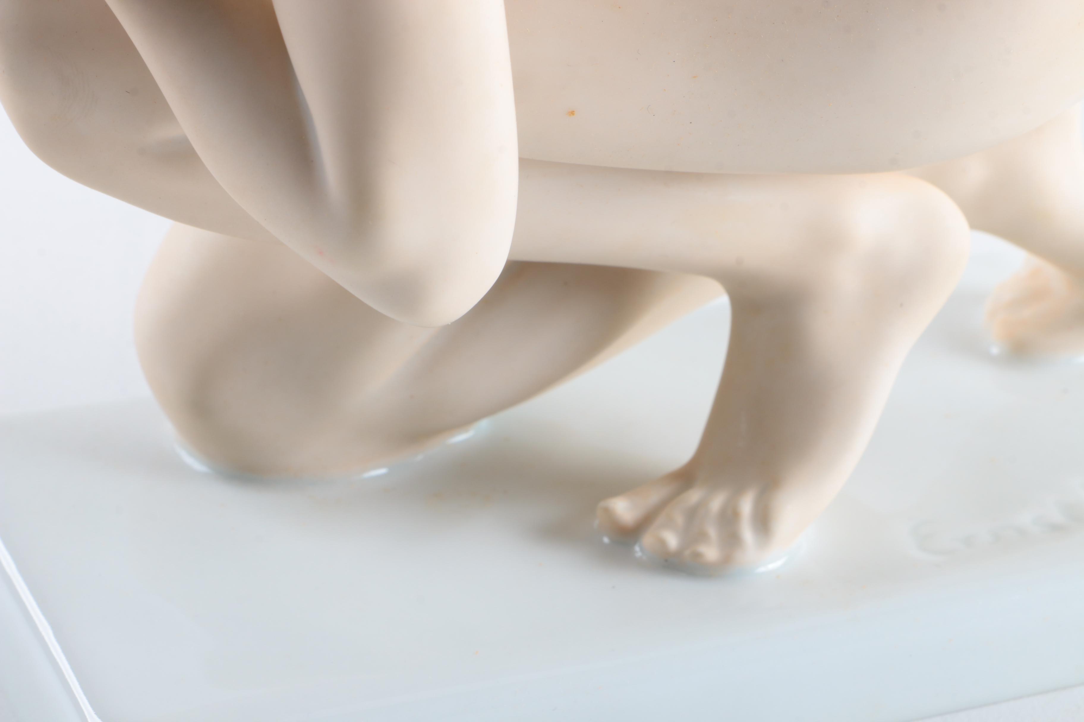 Rosenthal "Drinking Maiden" Nude Porcelain Figurine by Ernest Wenck