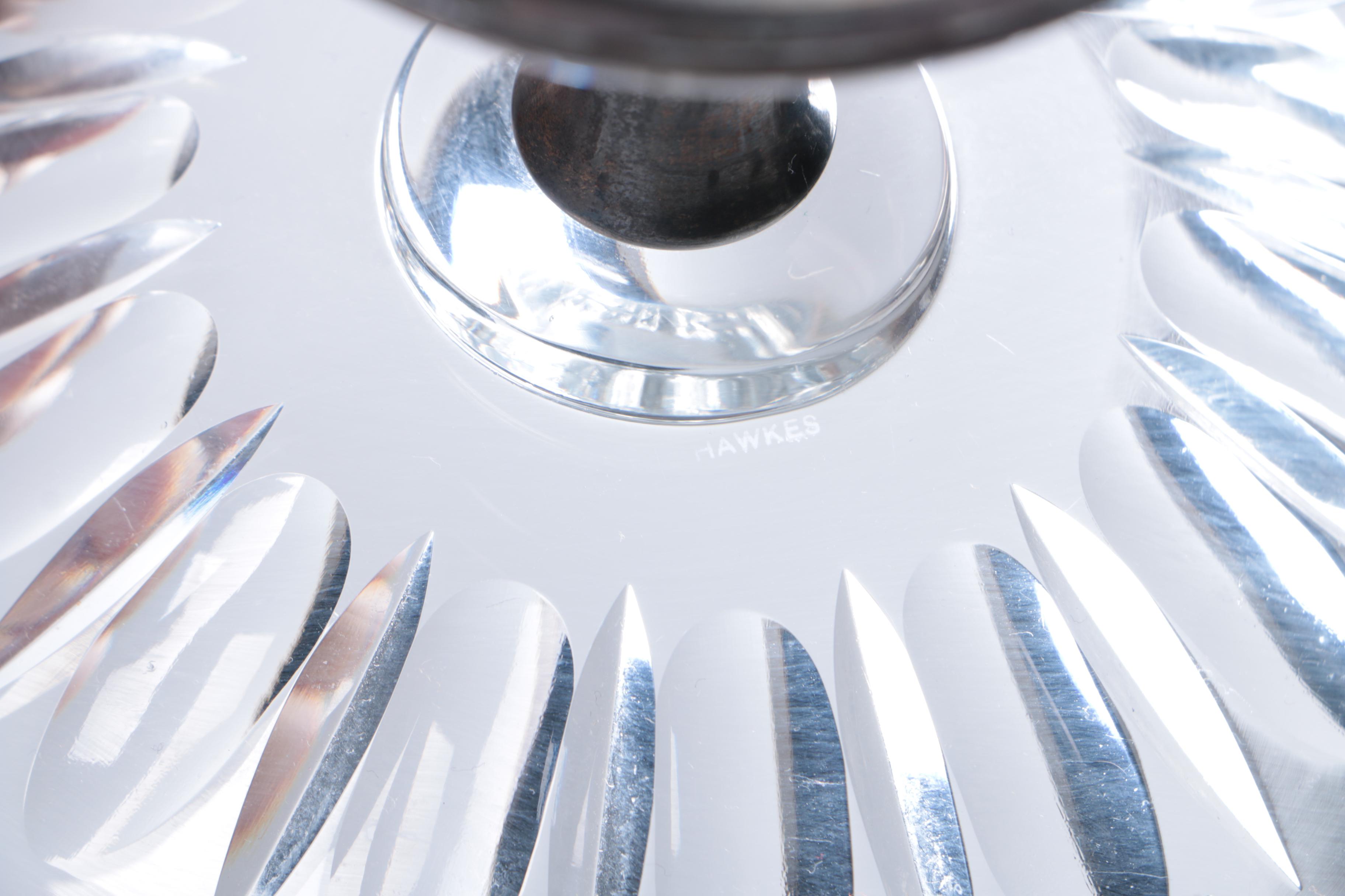 Sterling Silver and Cut Glass Compotes